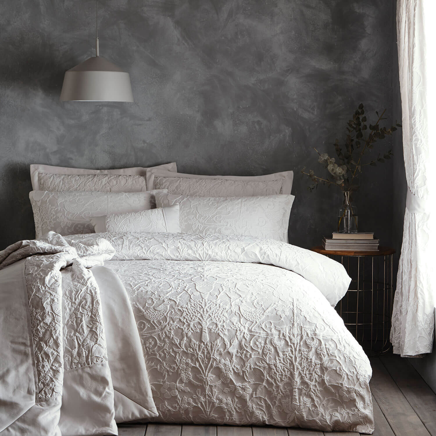 Portfolio Home Oak Tree Boudoir Cushion - Silver 3 Shaws Department Stores