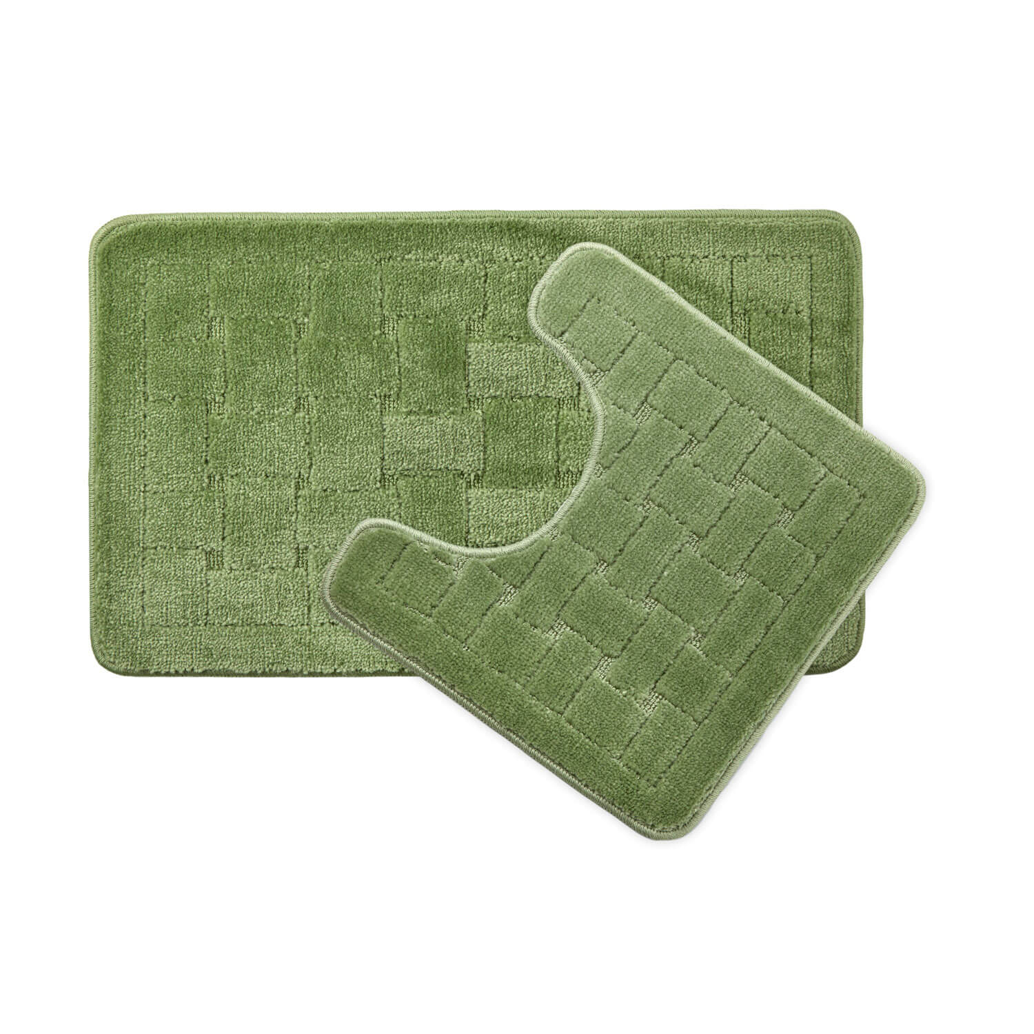 The Home Bathroom Orkney Bath Mat Set - Sage Geen 1 Shaws Department Stores