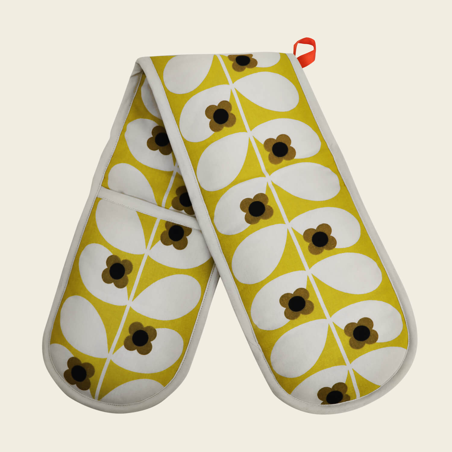 Orla Kiely Double Oven Glove - Wild Rose Stem 1 Shaws Department Stores