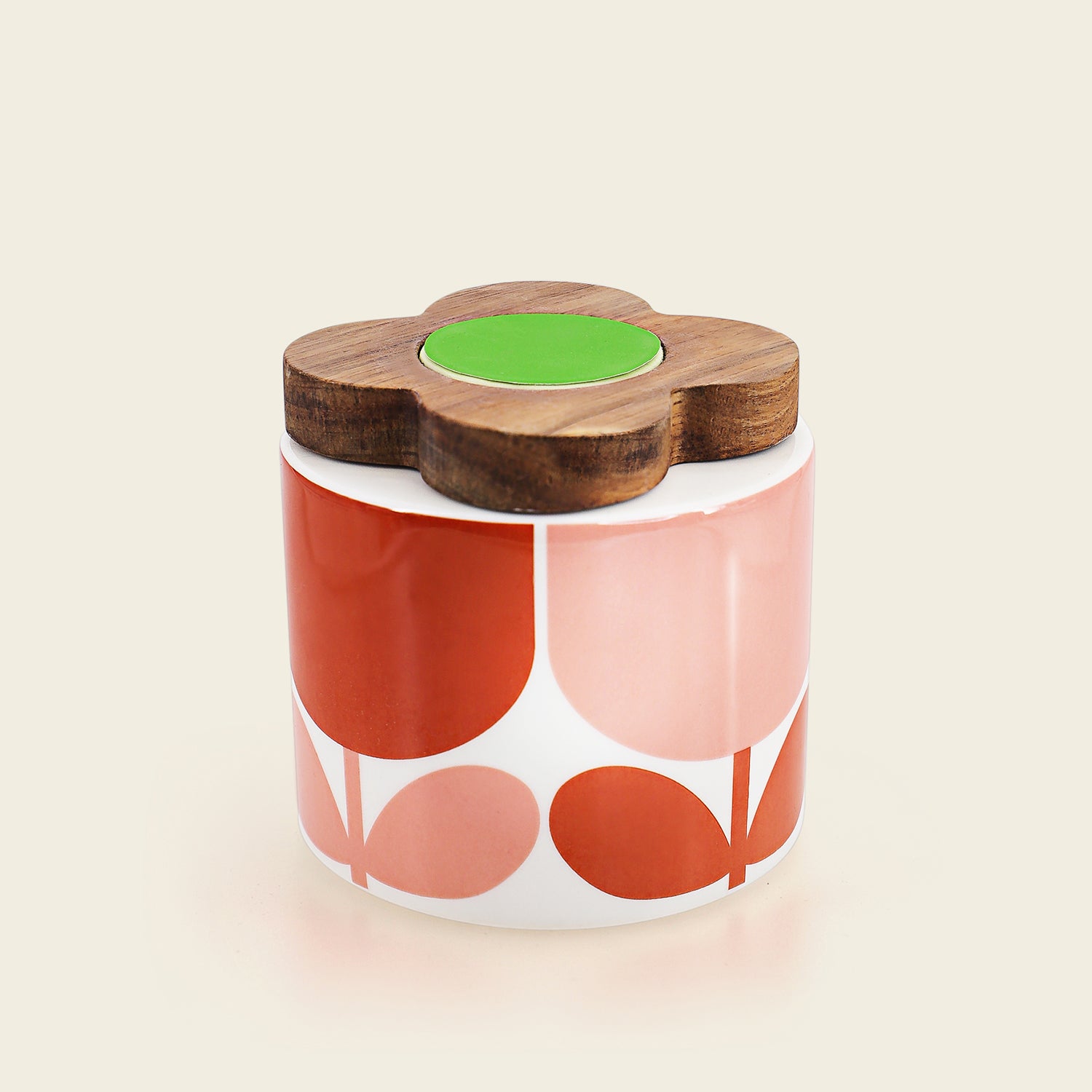 Orla Kiely Sugar Pot - Block Flower Tomato 1 Shaws Department Stores