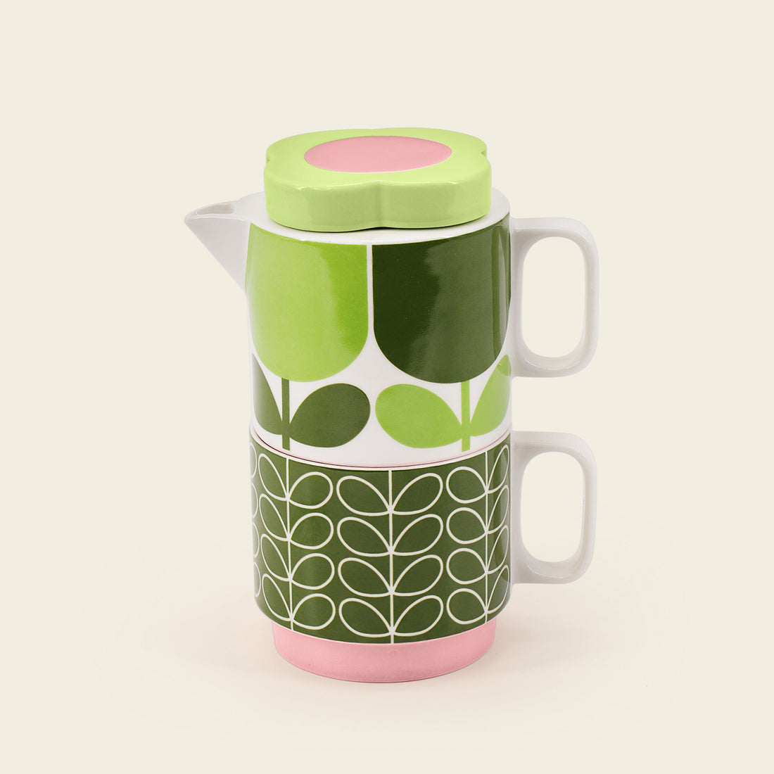 Orla Kiely Tea for One - Block Flower Fern 2 Shaws Department Stores