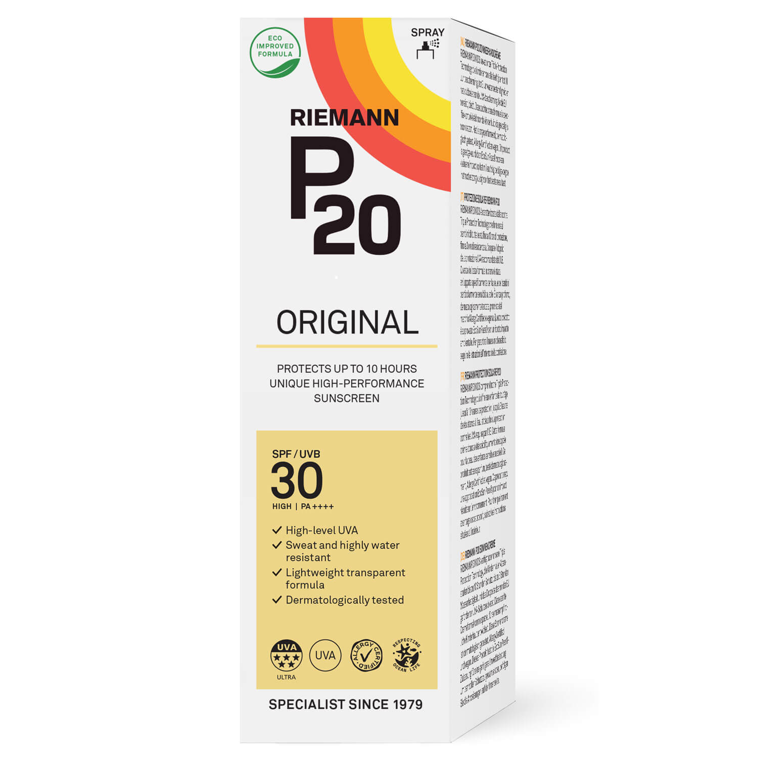 P20 Sun Protection SPF30 Spray 85ml 3 Shaws Department Stores