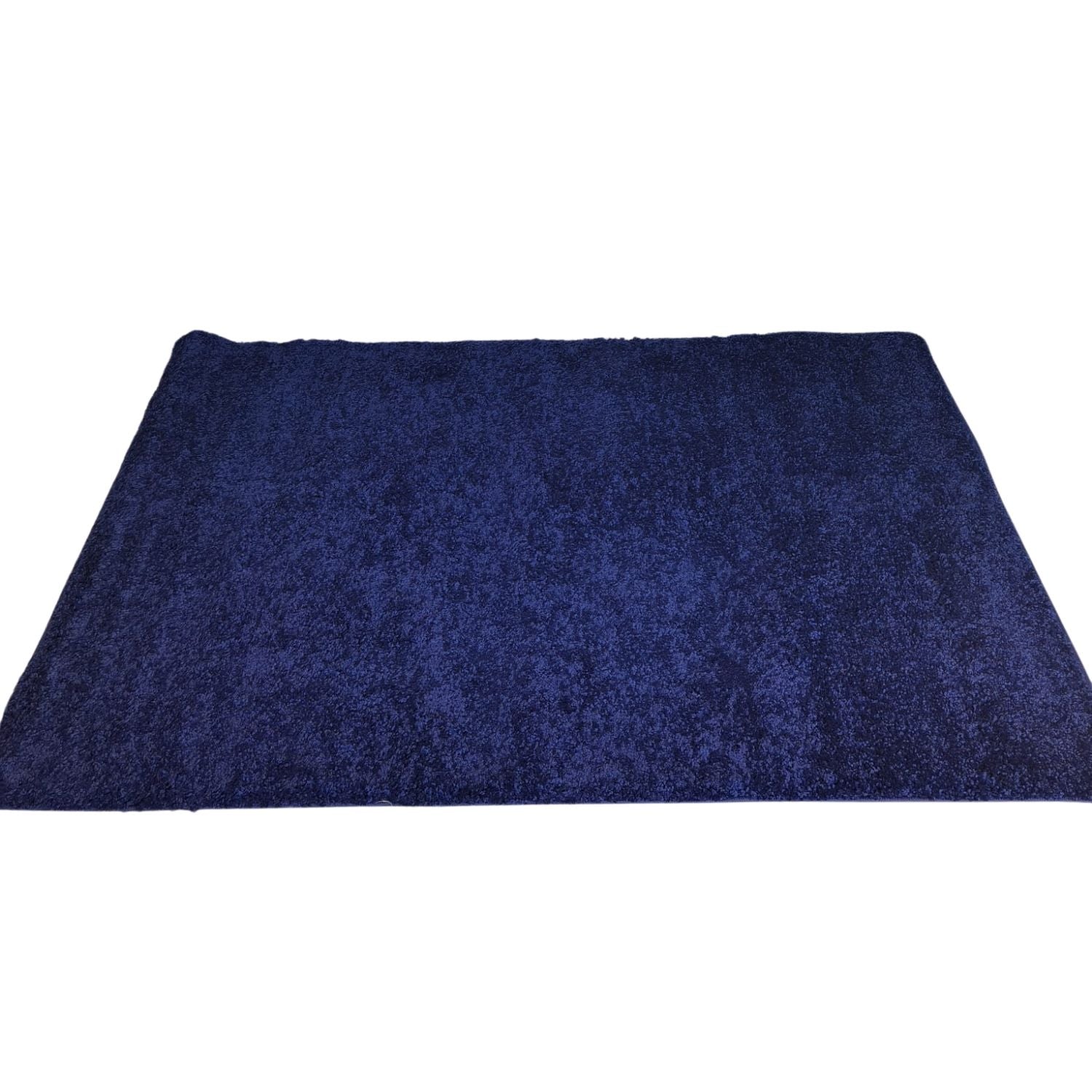 The Rug House Paros Plain Shaggy Rug - Navy 1 Shaws Department Stores