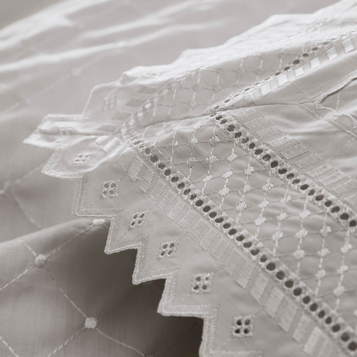 The Home Bedroom Balmoral Pillowcase - Silver / Grey 1 Shaws Department Stores