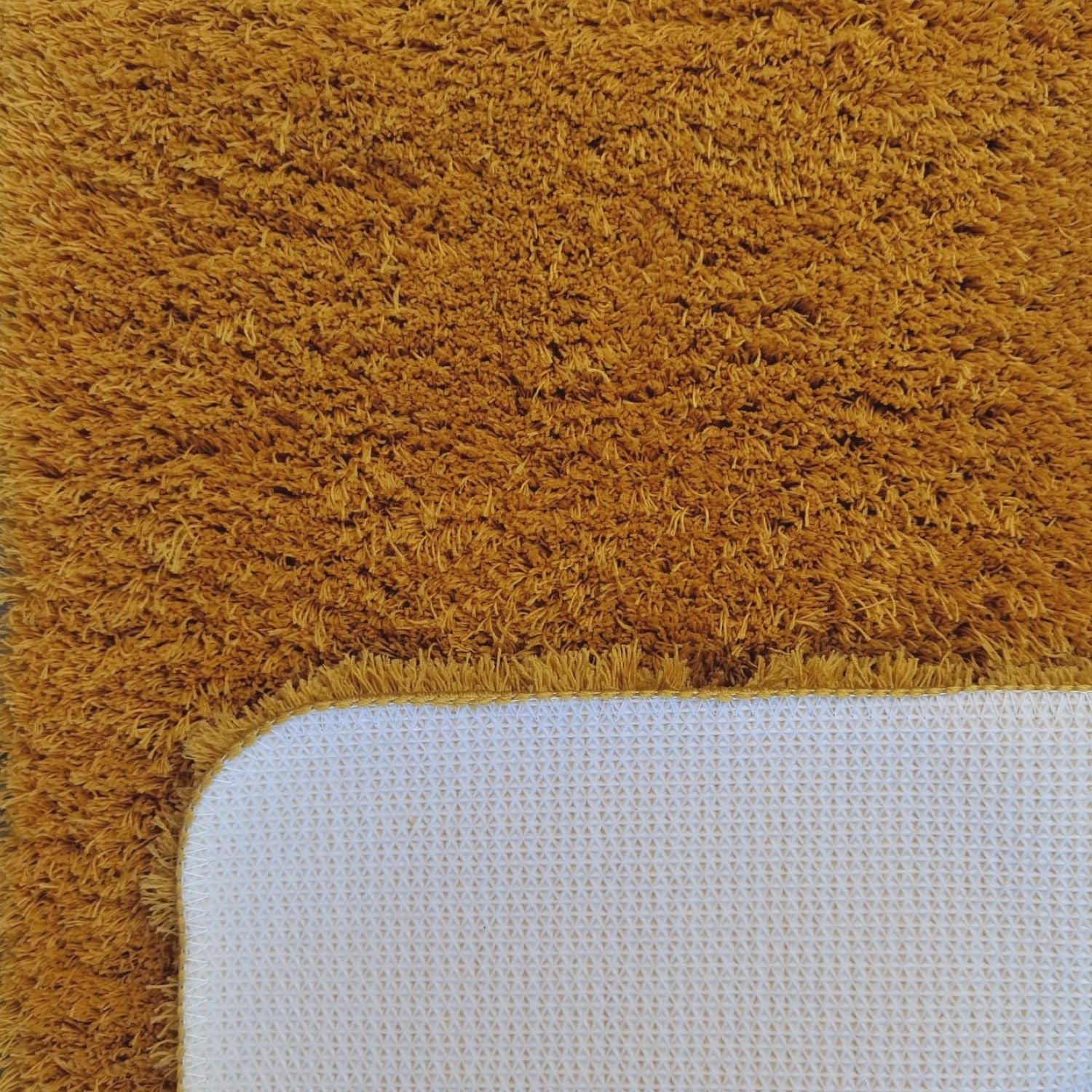 The Home Bathroom Soft Polyester Bath Mat - Ochre 2 Shaws Department Stores