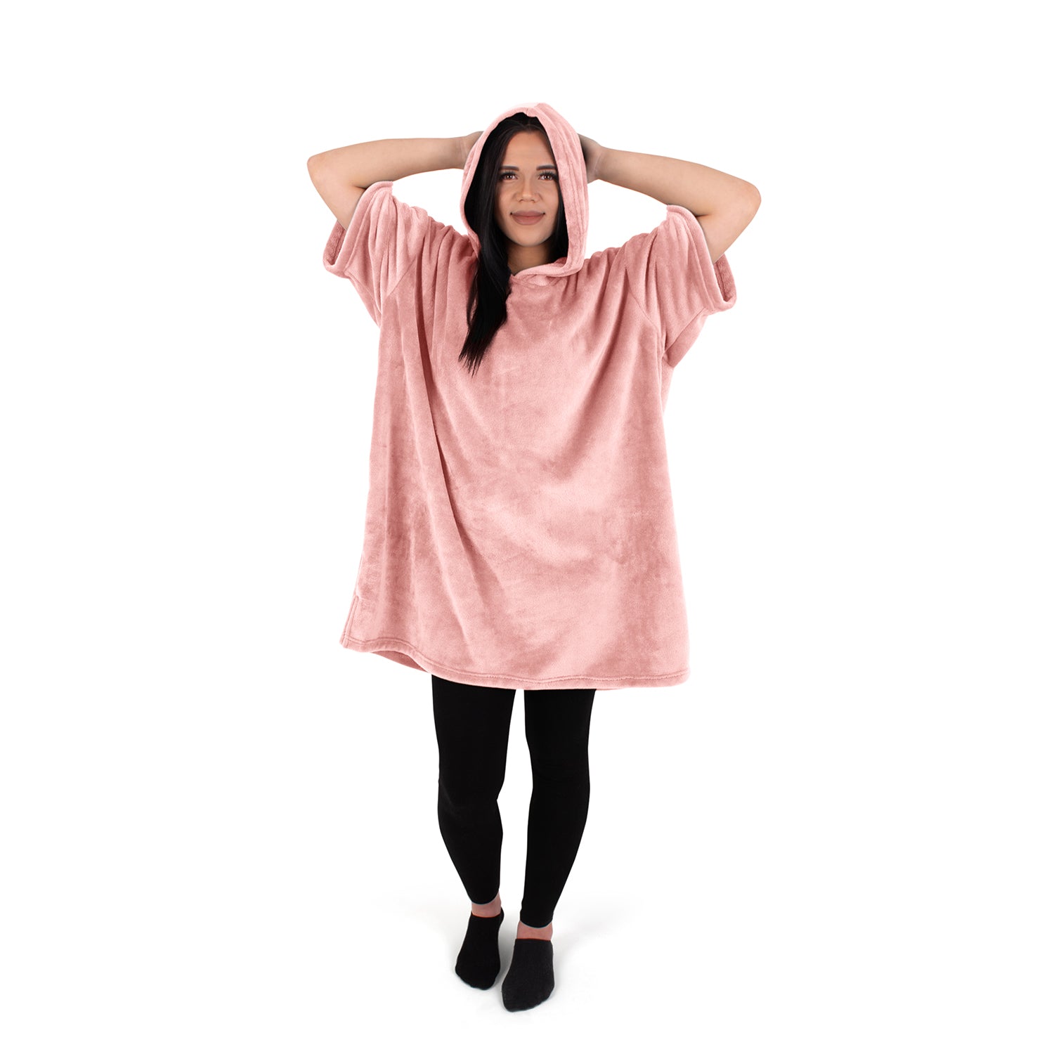 The Home Bedroom Light Robe Short Sleeved - Pink 1 Shaws Department Stores