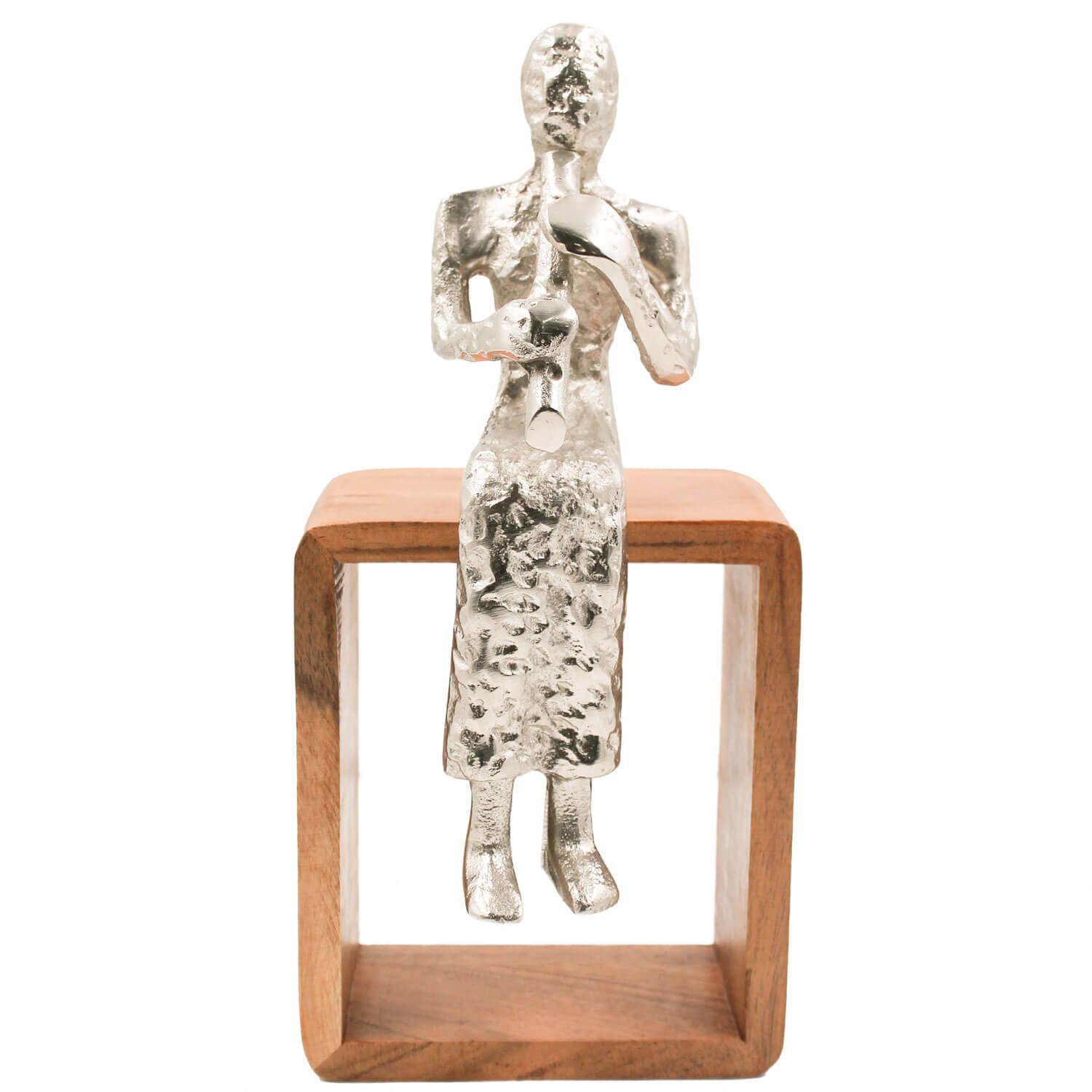 Tara Lane Sitting Musician Flute - Silver 1 Shaws Department Stores