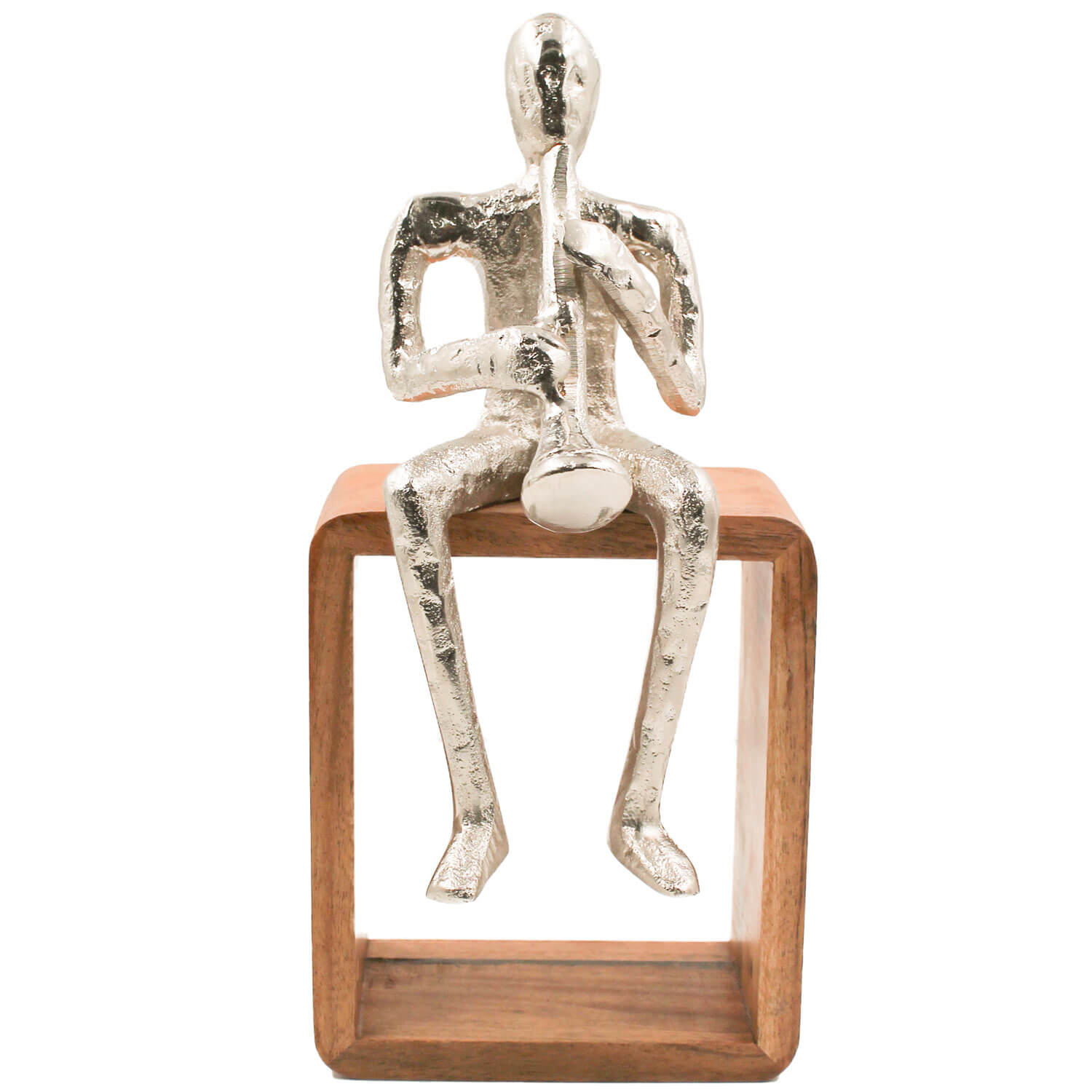 Tara Lane Sitting Musician Trumpet - Silver 1 Shaws Department Stores
