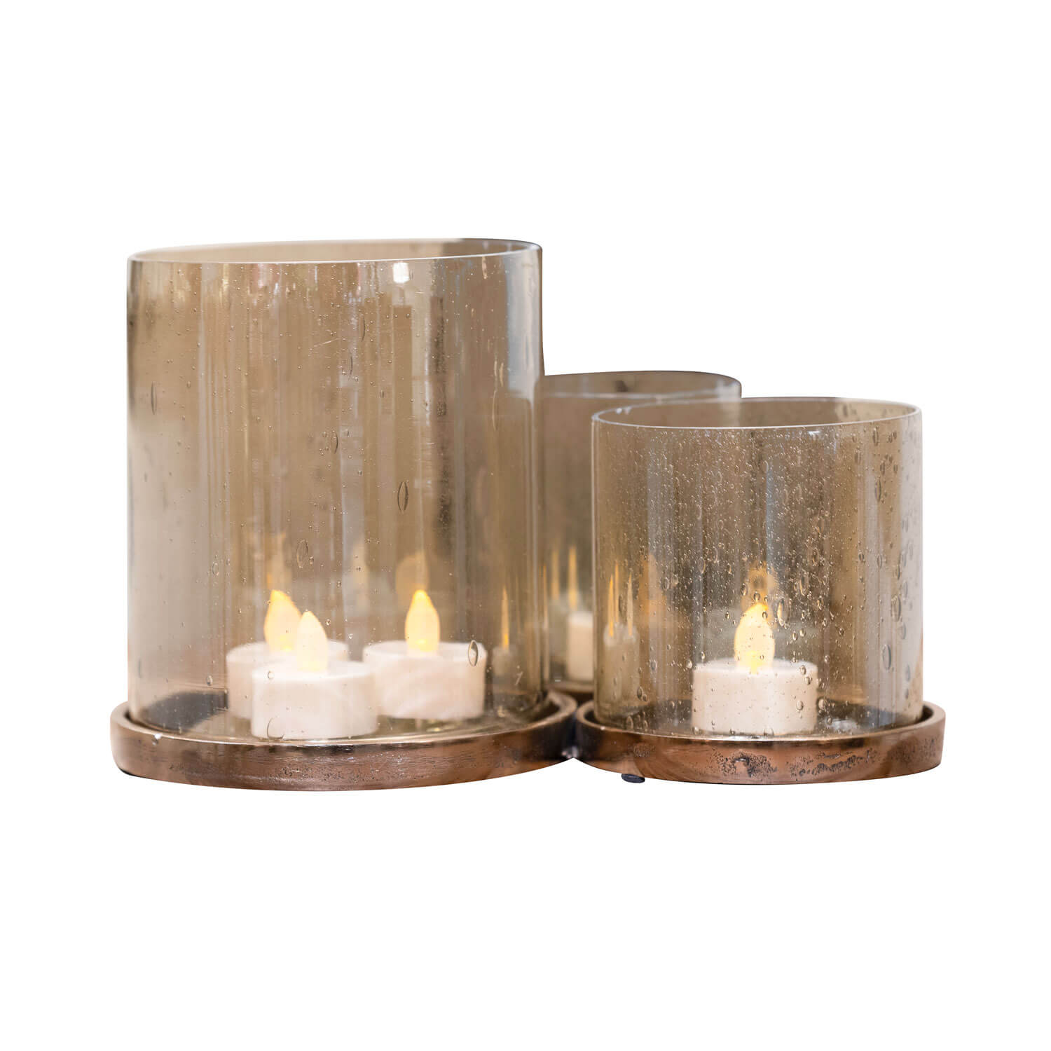 Tara Lane Bubble Candle Holder 3 Glass 1 Shaws Department Stores