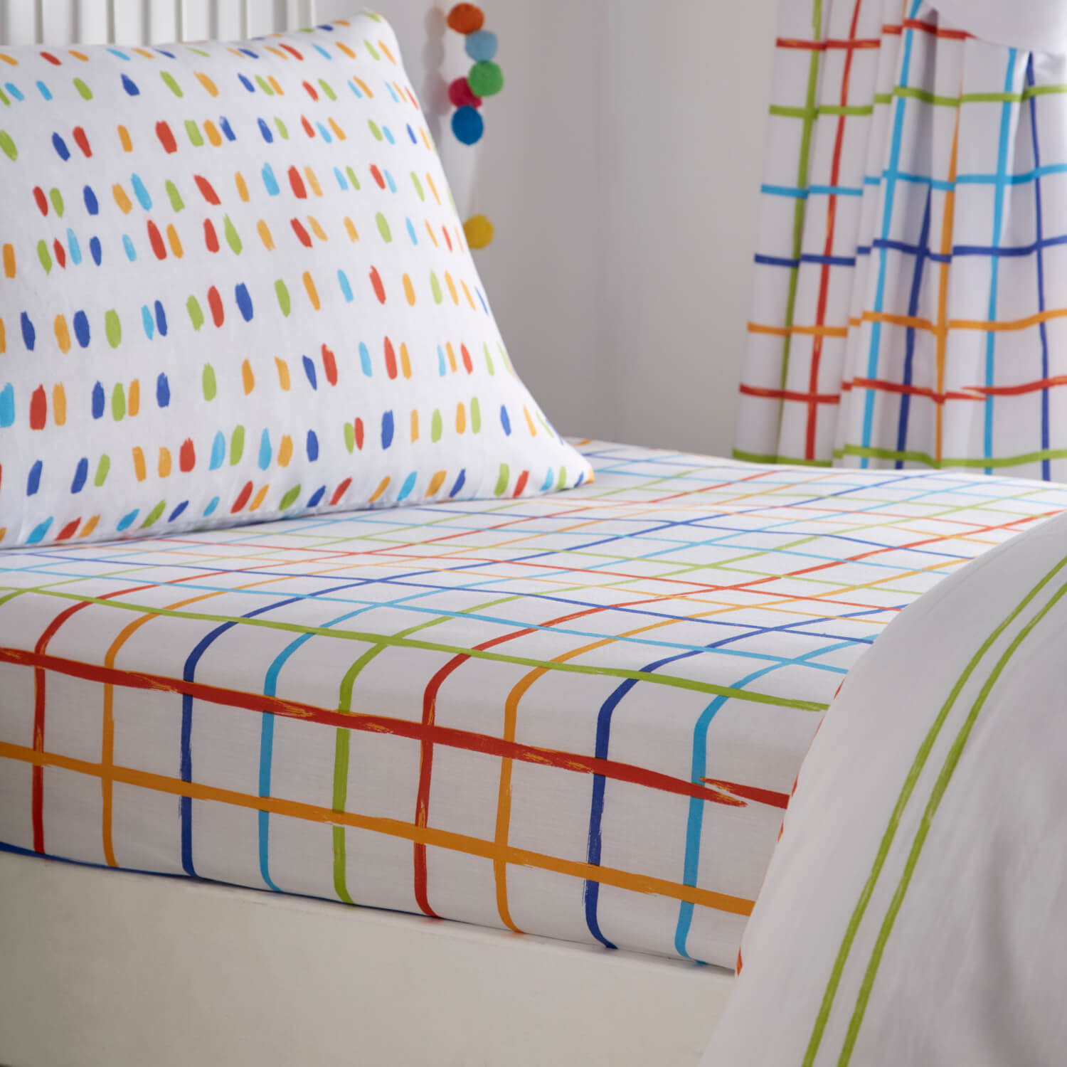 The Home Bedroom Doodle Flat Sheet 1 Shaws Department Stores