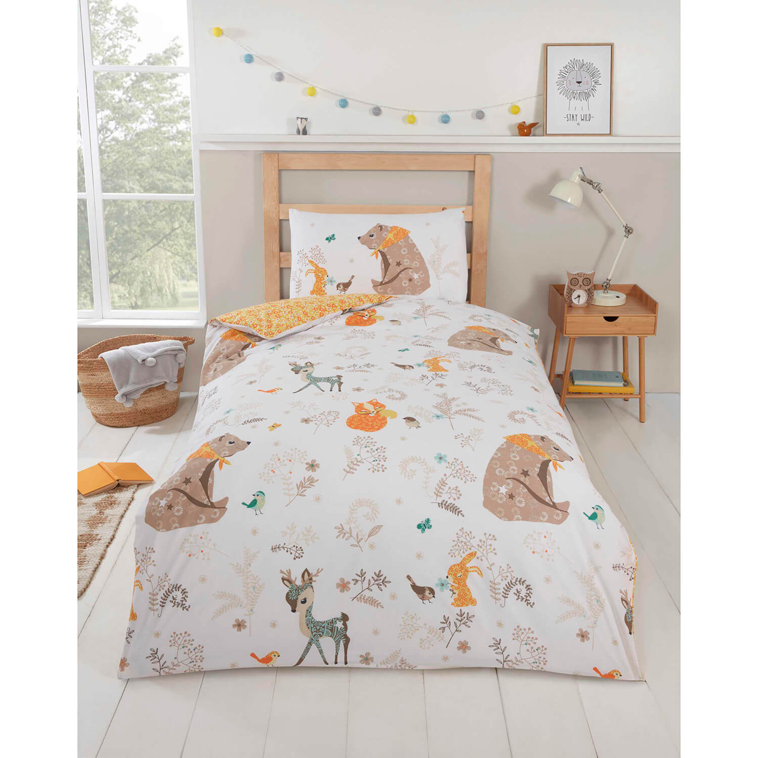 The Home Bedroom Woodland Friends Duvet Cover Set 1 Shaws Department Stores