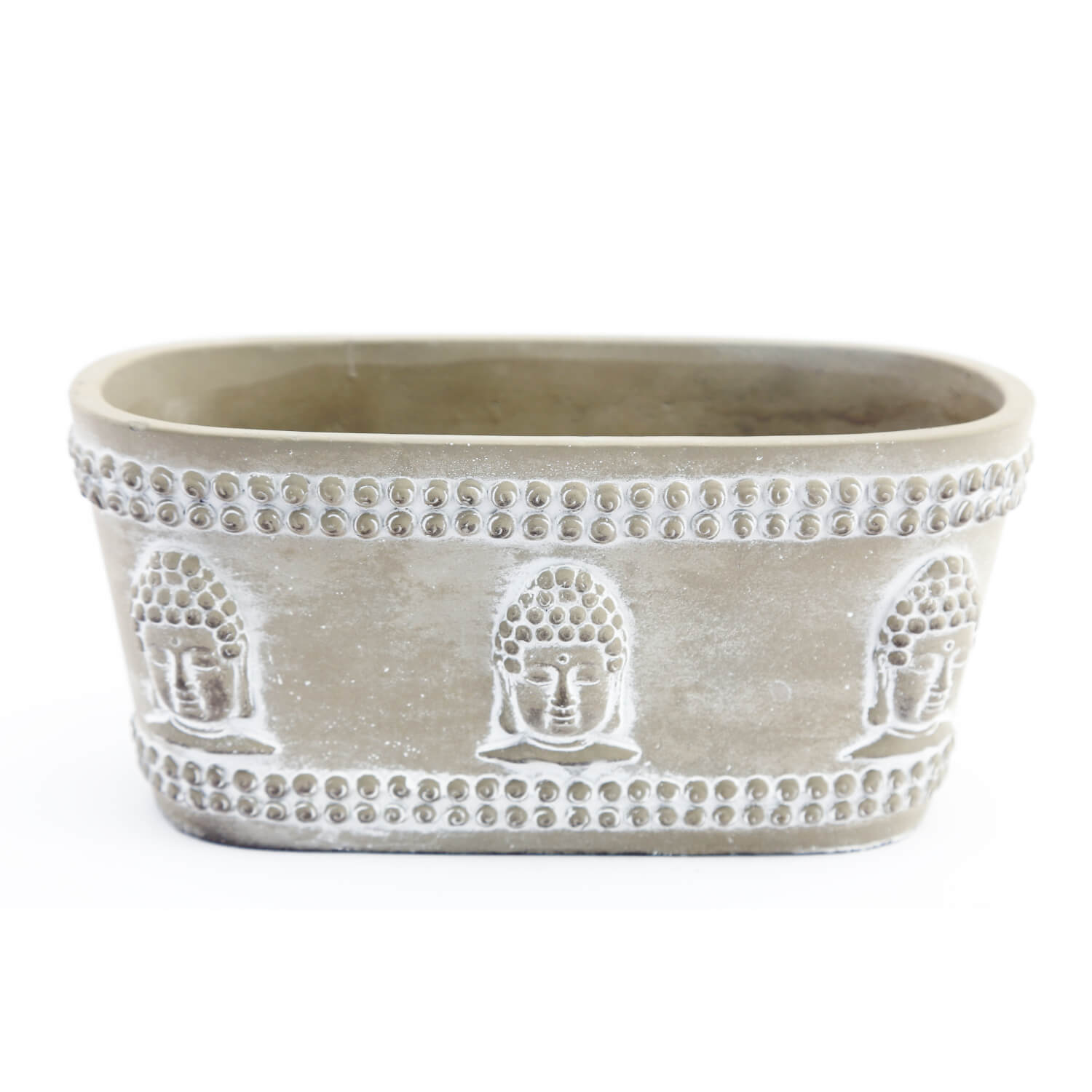 The Home Buddah Planter - 25cm - Grey 1 Shaws Department Stores