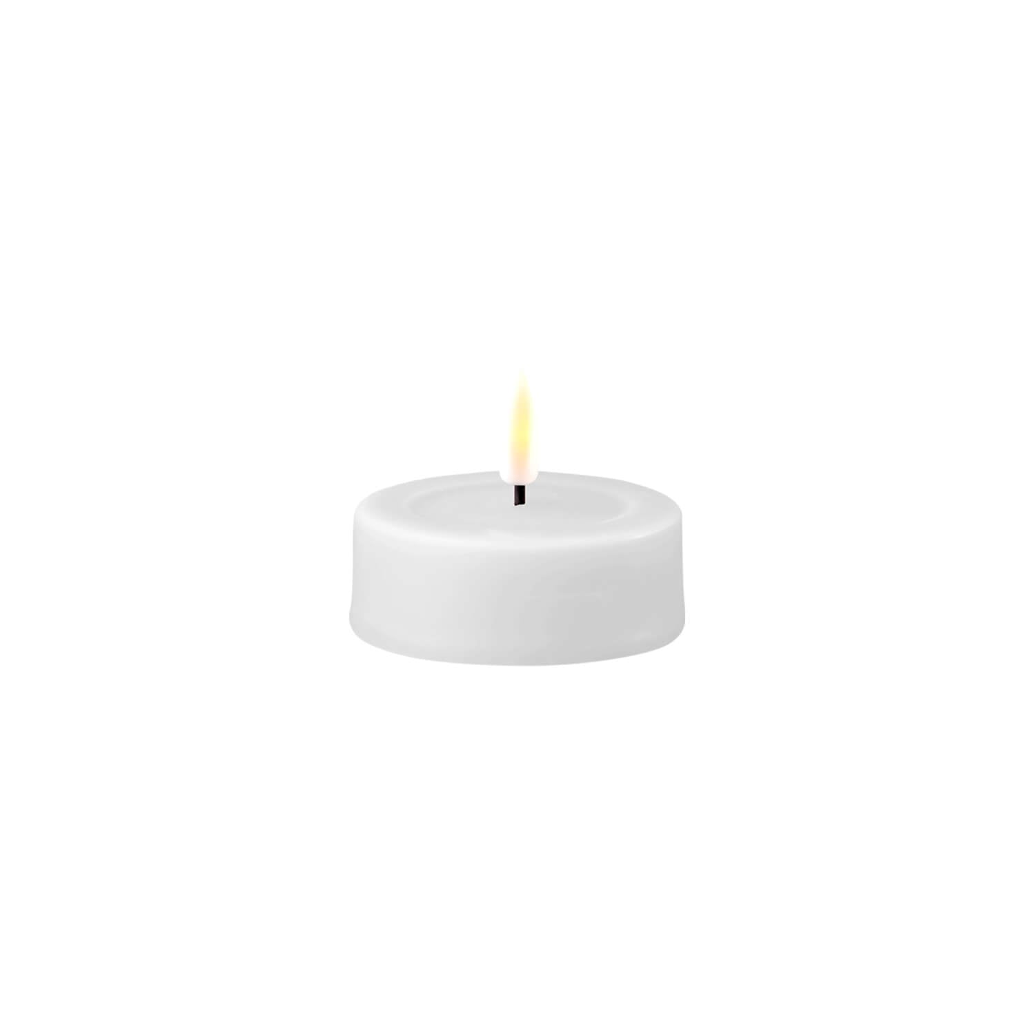 The Home Collection Deluxe 2-Piece Tealight LED Candle 4.1cm x 4.5cm - White 2 Shaws Department Stores