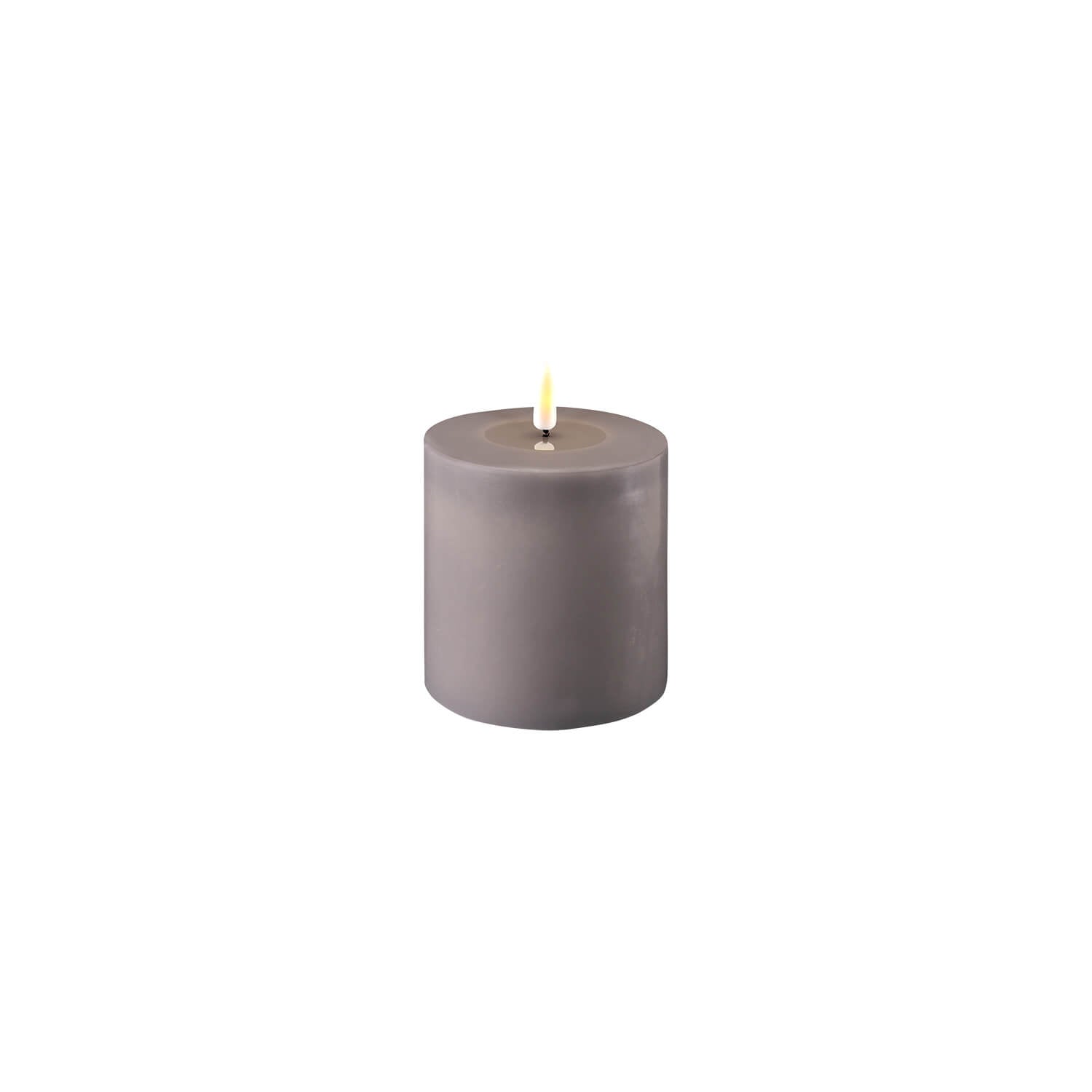 The Home Collection Deluxe LED Candle 10cm x 10cm - Grey 1 Shaws Department Stores