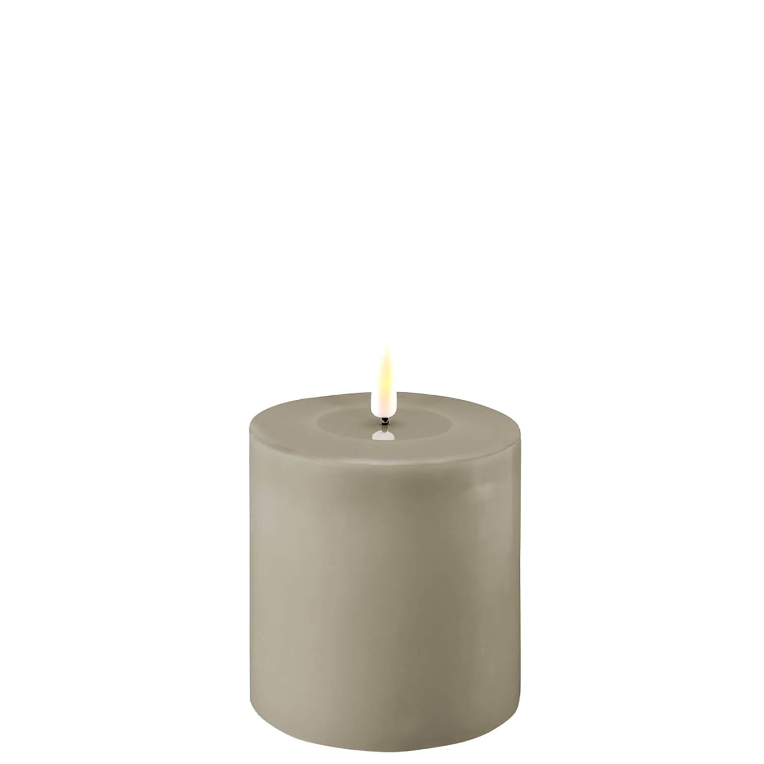 The Home Collection Deluxe LED Candle 10cm x 10cm - Sand 1 Shaws Department Stores
