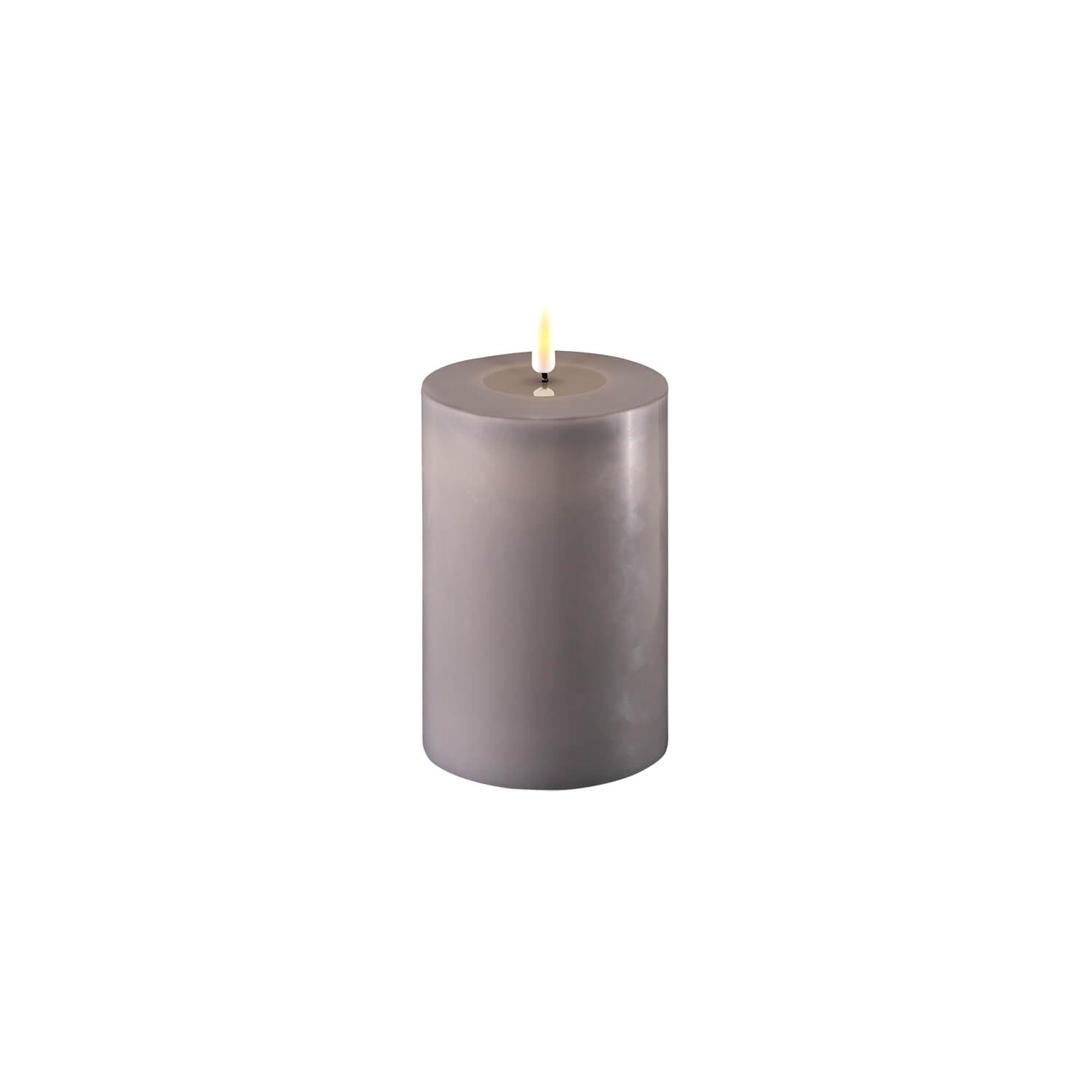 The Home Collection Deluxe LED Candle 10cm x 15cm - Grey 1 Shaws Department Stores