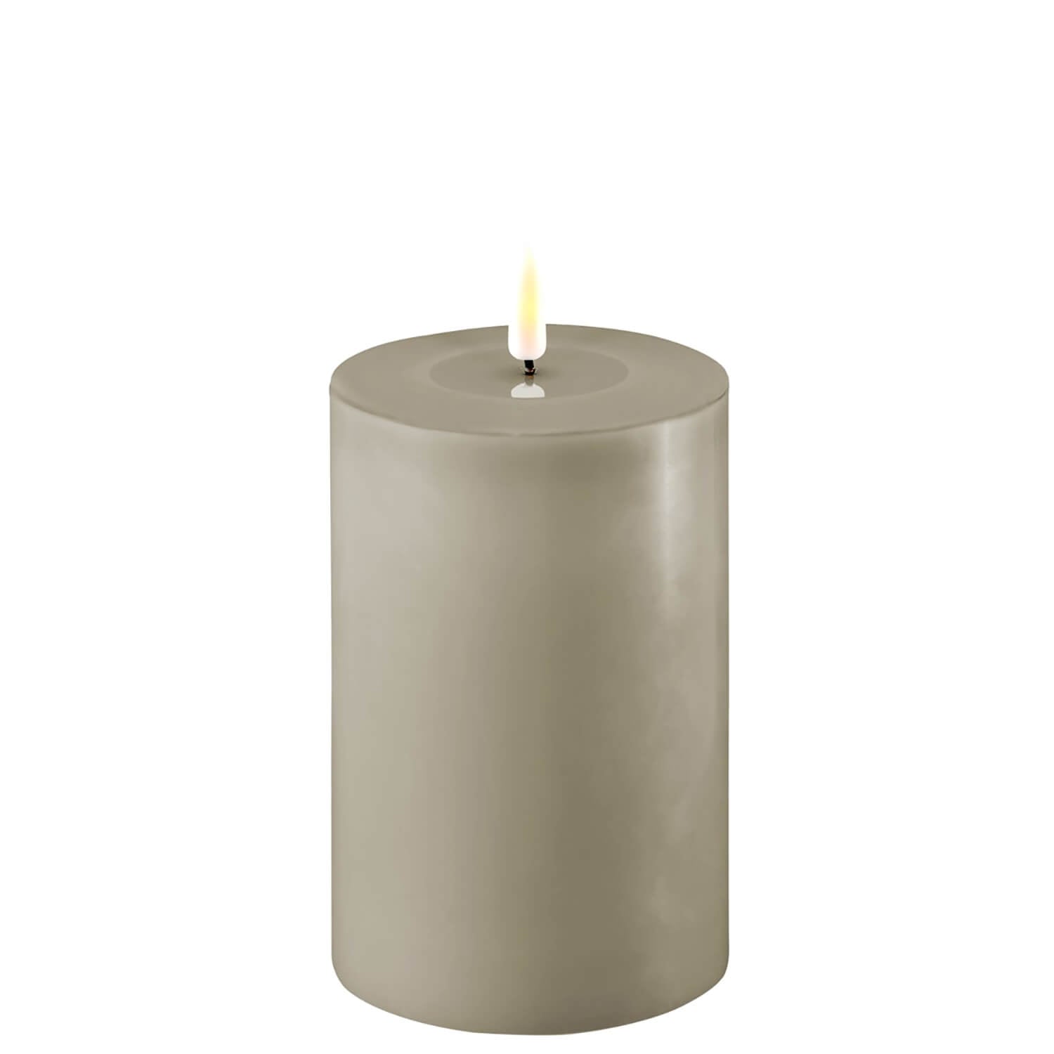 The Home Collection Deluxe LED Candle 10cm x 15cm- Sand 1 Shaws Department Stores