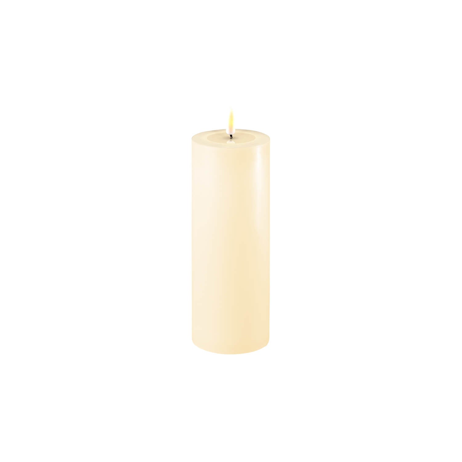 The Home Collection Deluxe LED Candle 7.5cm x 20cm - Cream 1 Shaws Department Stores