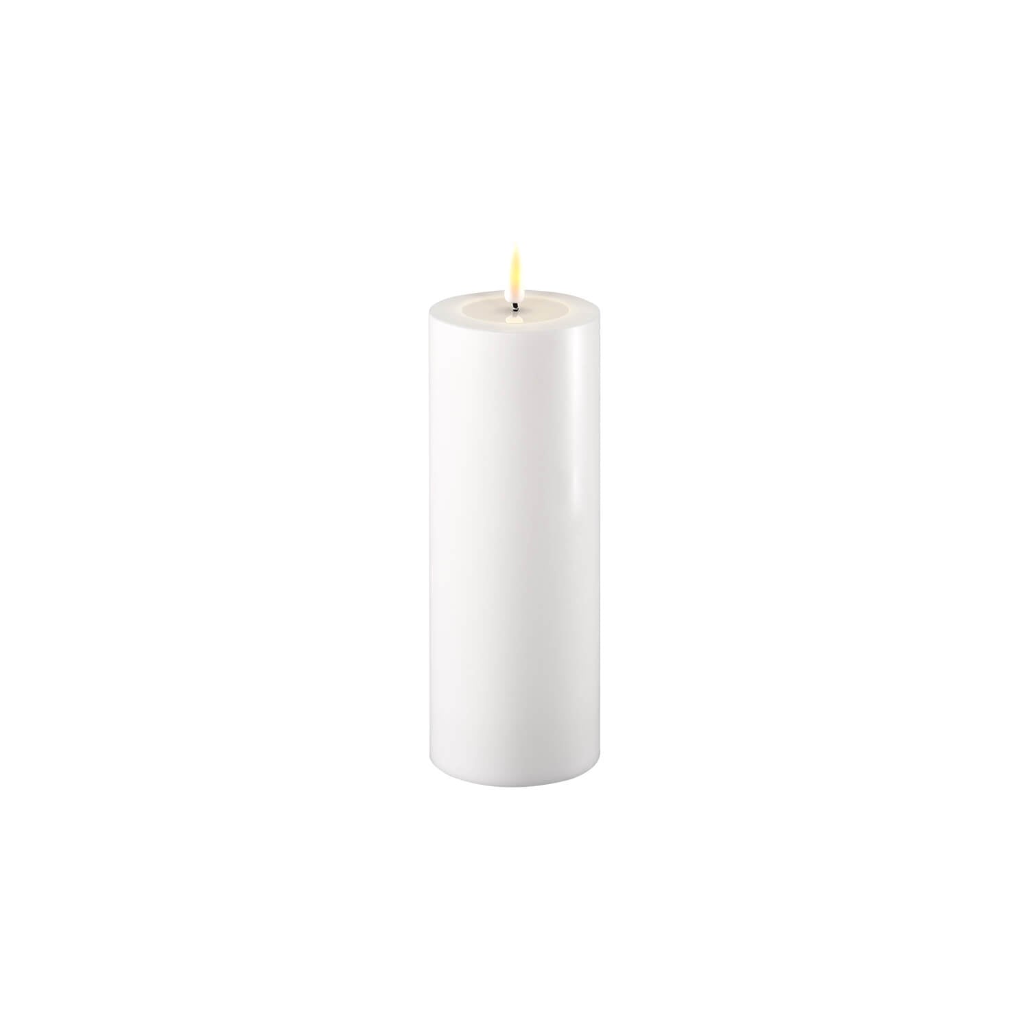 The Home Collection Deluxe LED Candle 7.5cm x 20cm - White 1 Shaws Department Stores
