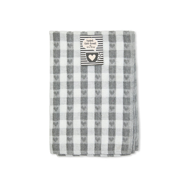 Jacquard Tea Towel Silver Shaws
