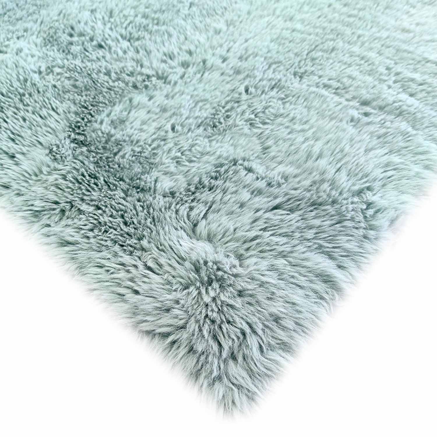 The Home Living Room Sheepskin Rug 120cm x 160cm - Green 2 Shaws Department Stores
