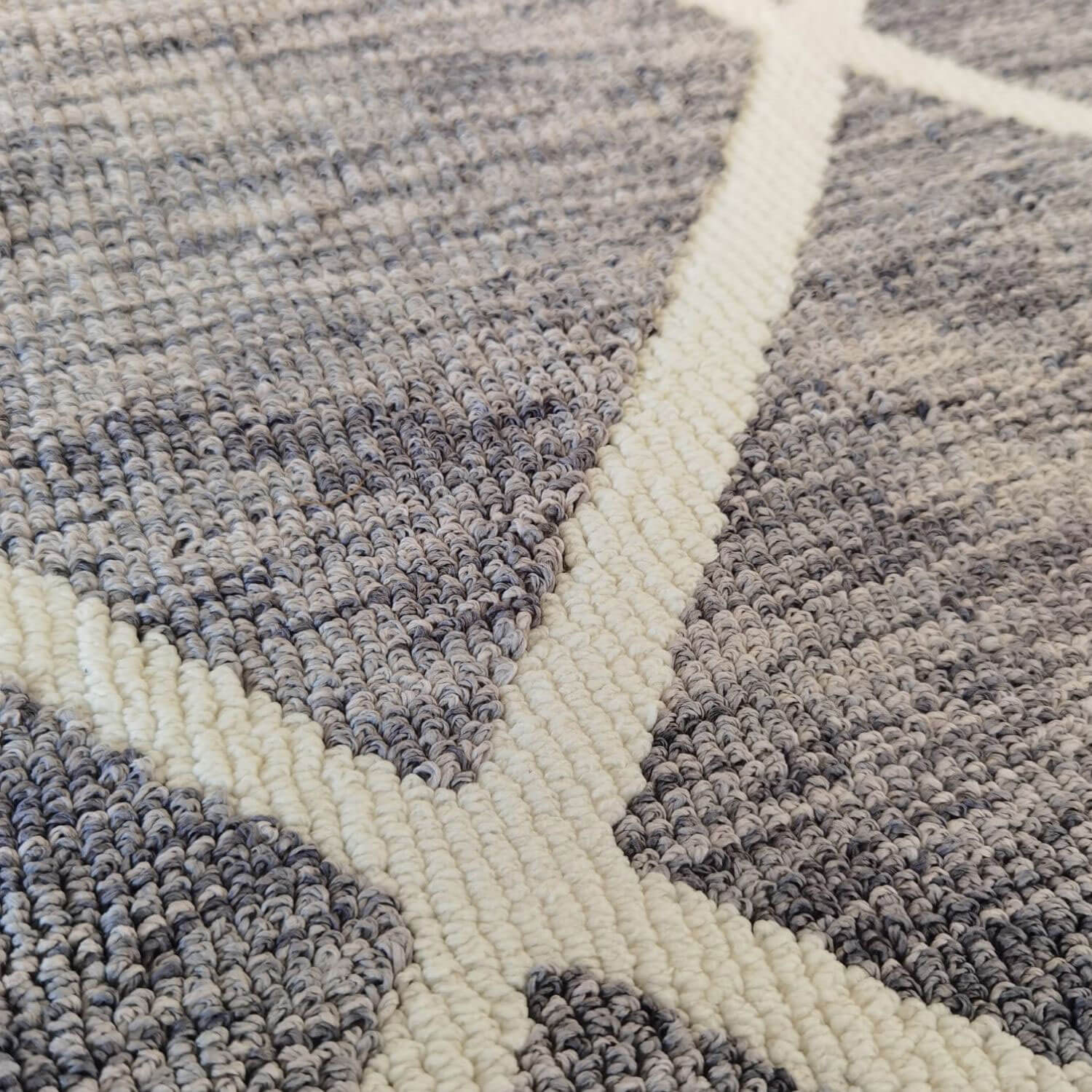 The Home Living Room Sloopy Rug 80x140cm - Grey / White 4 Shaws Department Stores