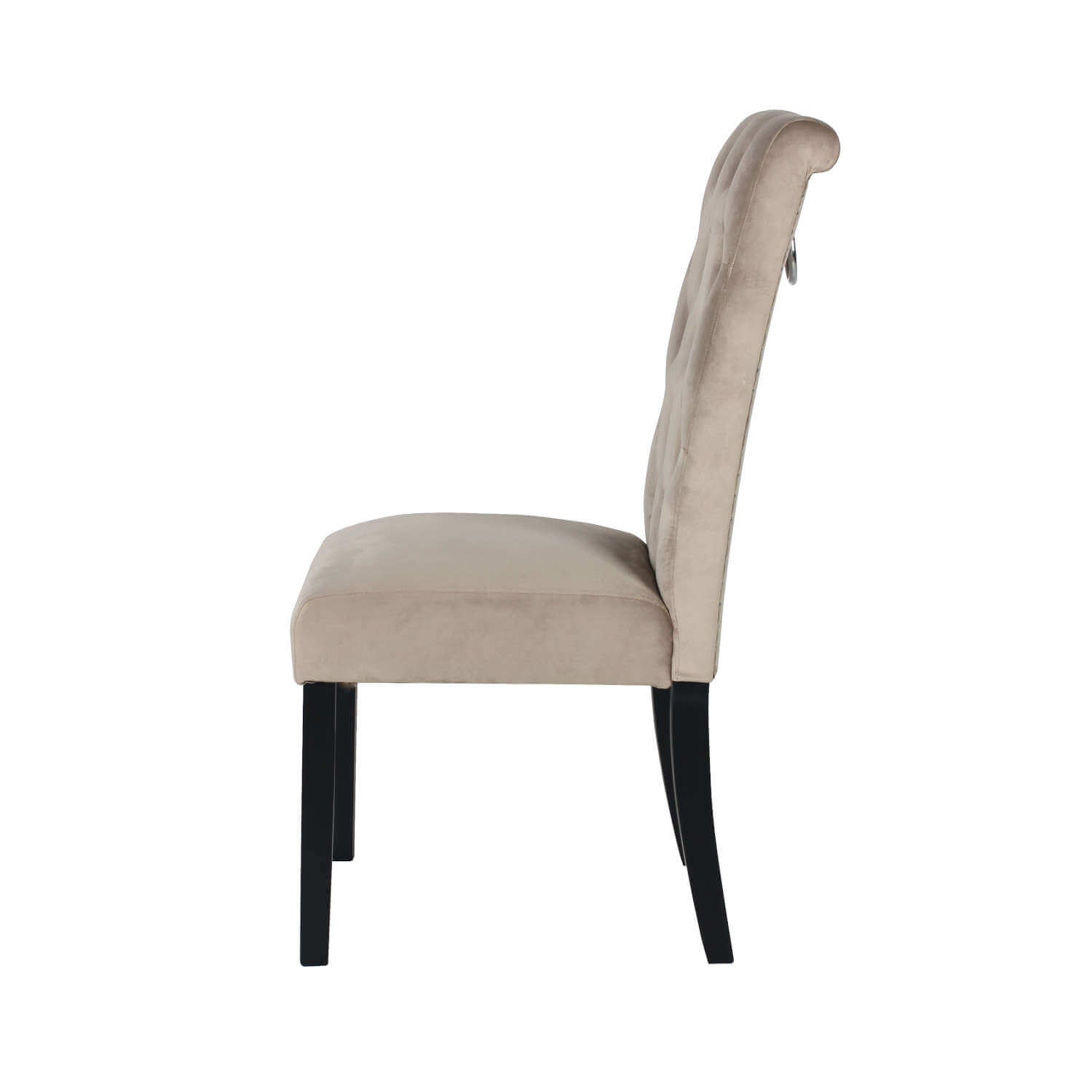 The Home Living Room Velvet Dining Chair - Cream 2 Shaws Department Stores