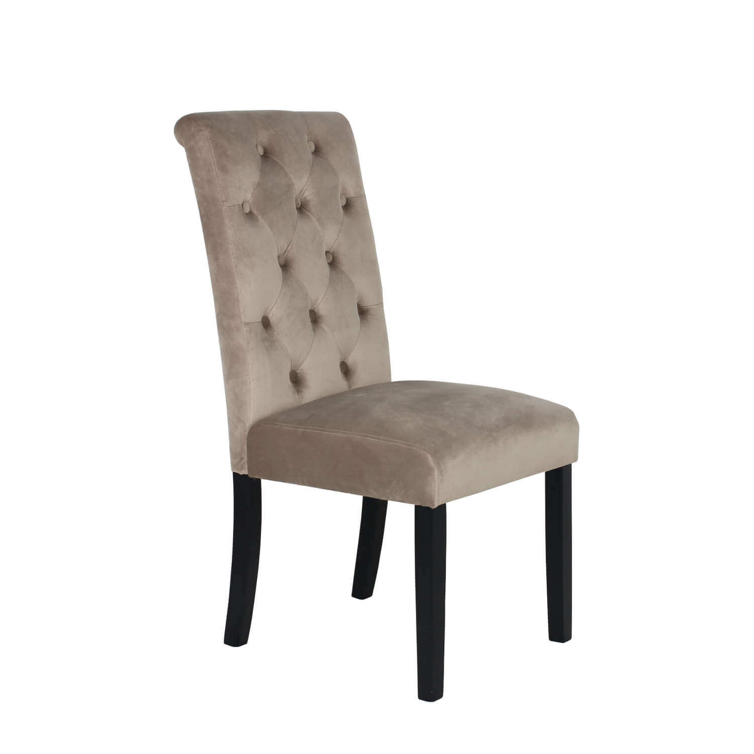 The Home Living Room Velvet Dining Chair - Cream 3 Shaws Department Stores