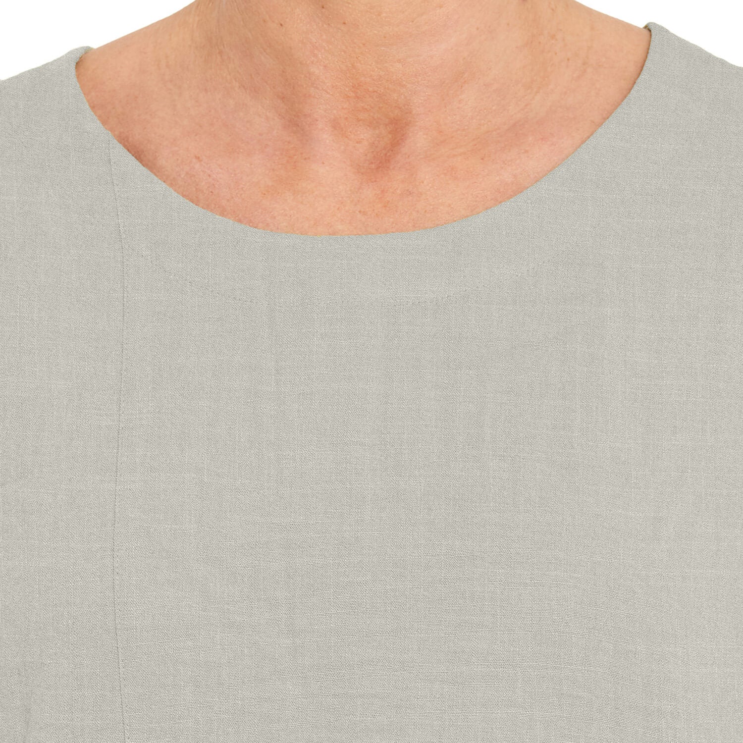 Penny Plain Asymmetric Hem Salt & Pepper Top 6 Shaws Department Stores
