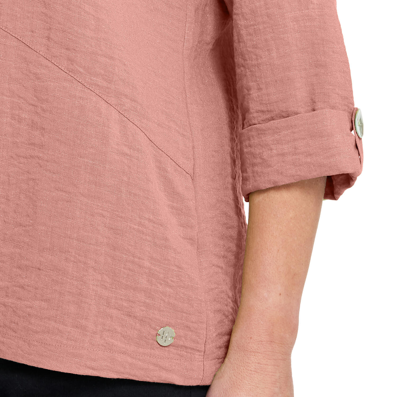 Penny Plain Asymmetric Hem Top - Dusk 4 Shaws Department Stores
