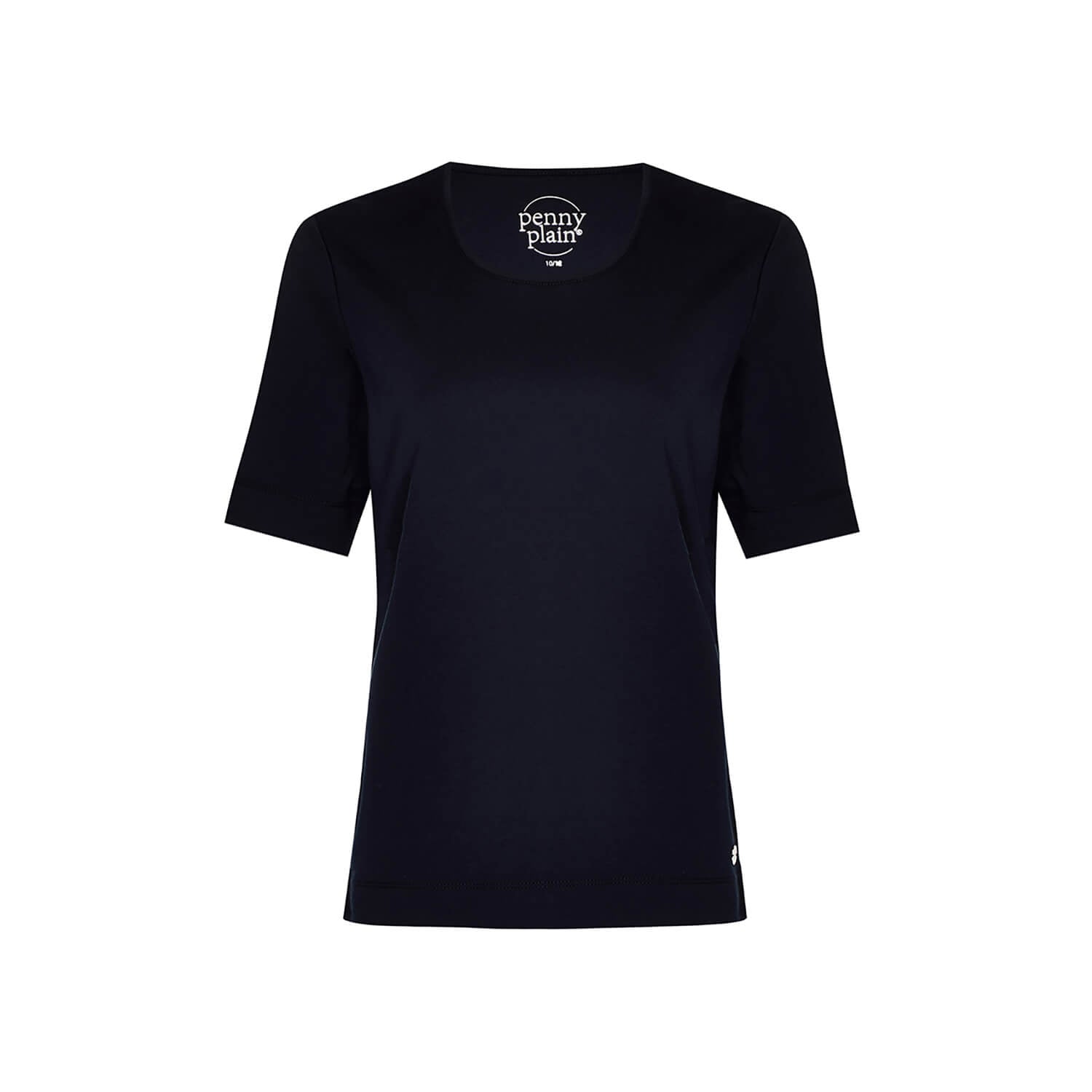 Penny Plain Essential T-Shirt - Navy 1 Shaws Department Stores
