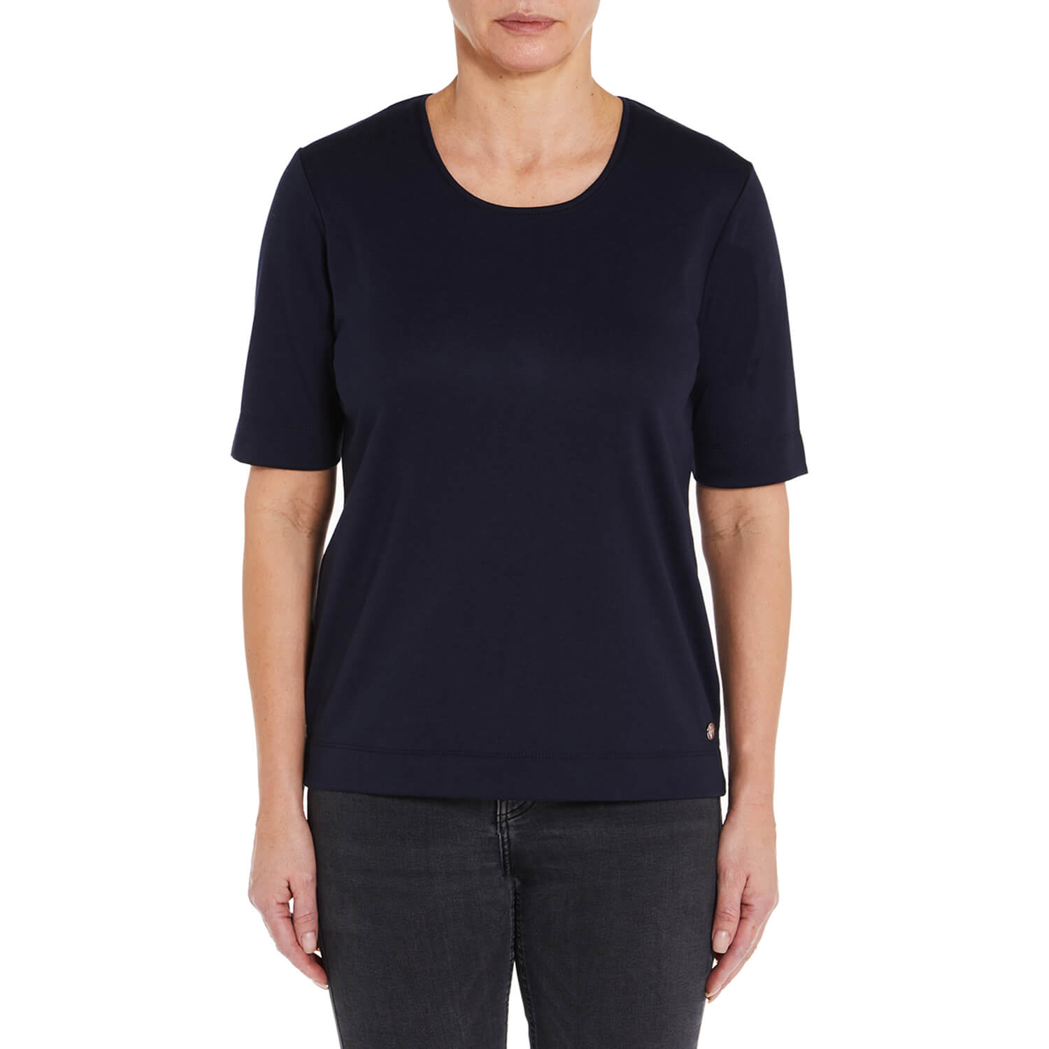 Penny Plain Essential T-Shirt - Navy 3 Shaws Department Stores