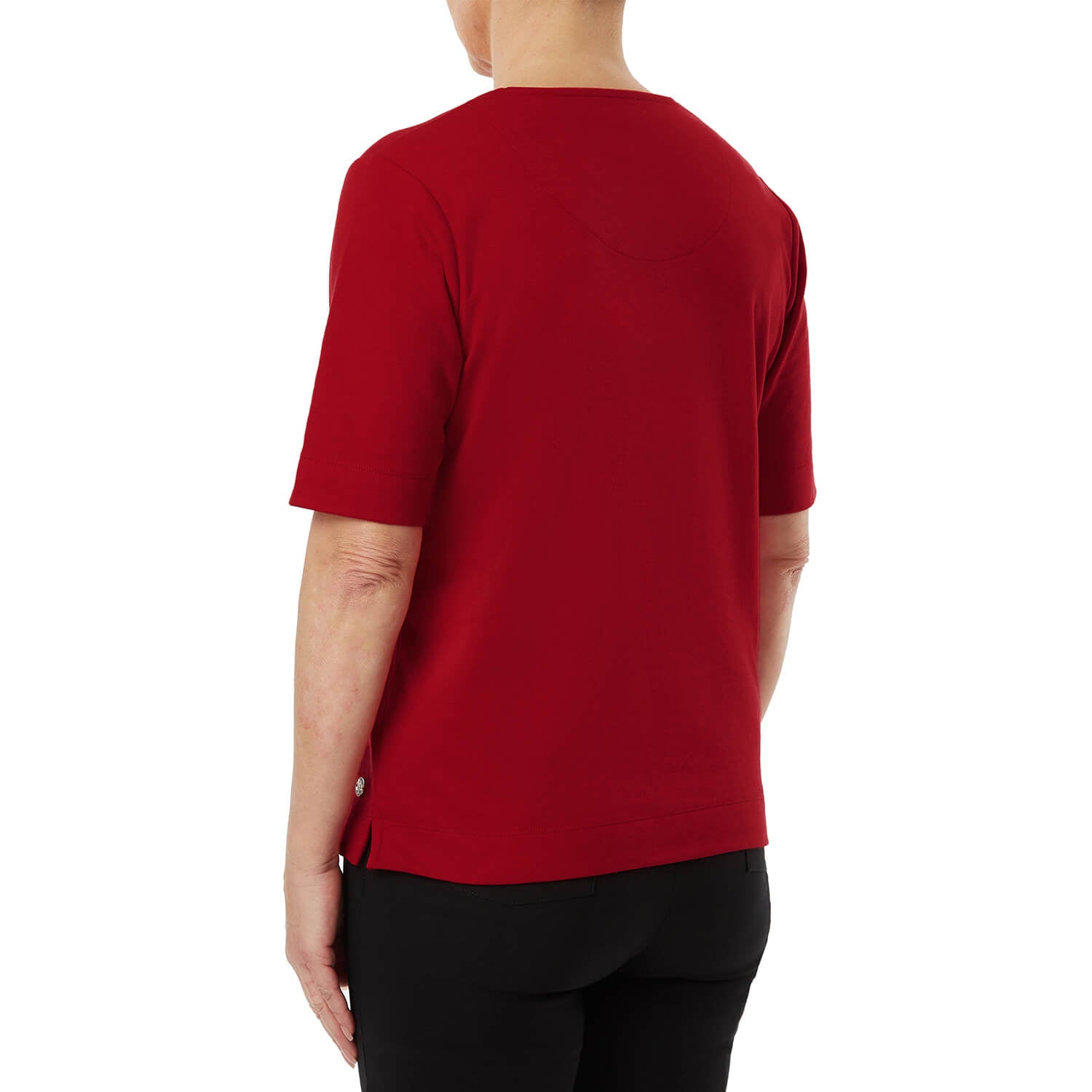 Penny Plain Essential T-Shirt - Red 3 Shaws Department Stores