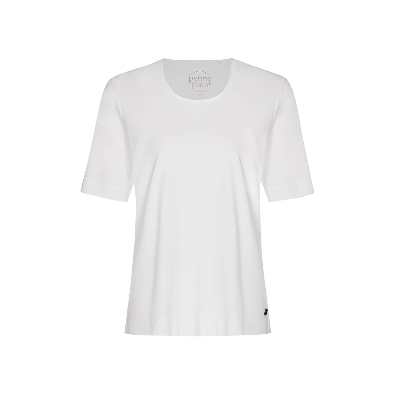 Penny Plain Essential T-Shirt - White 1 Shaws Department Stores