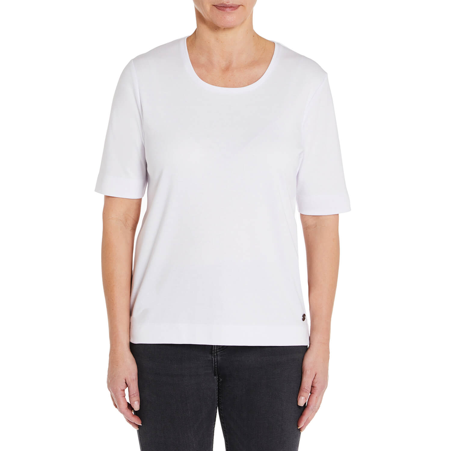 Penny Plain Essential T-Shirt - White 3 Shaws Department Stores