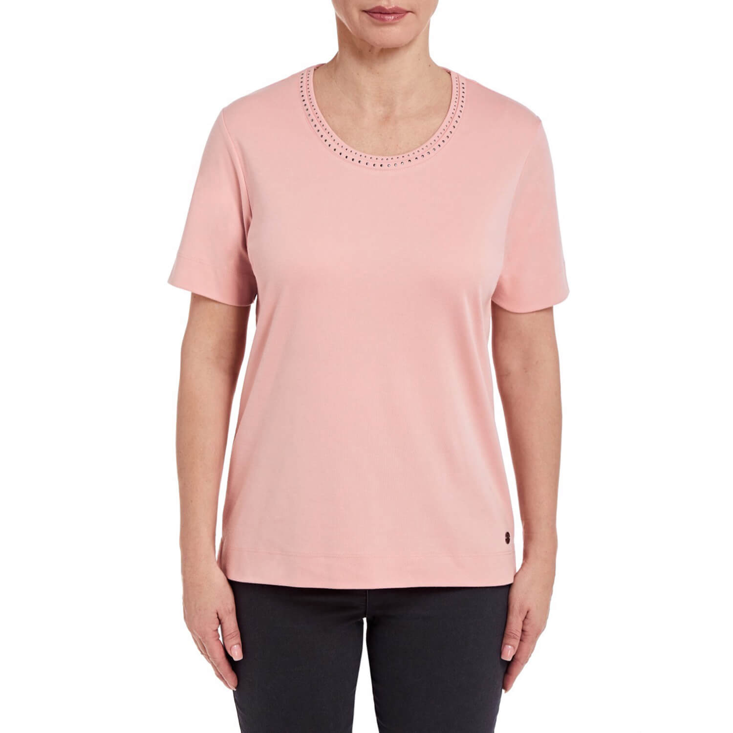 Penny Plain Nail Head Top - Dusk 3 Shaws Department Stores