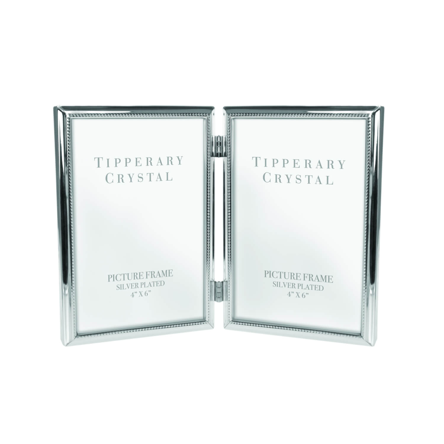 Tipperary Crystal Silver Plated Photo Frame 4" x 6" 1 Shaws Department Stores