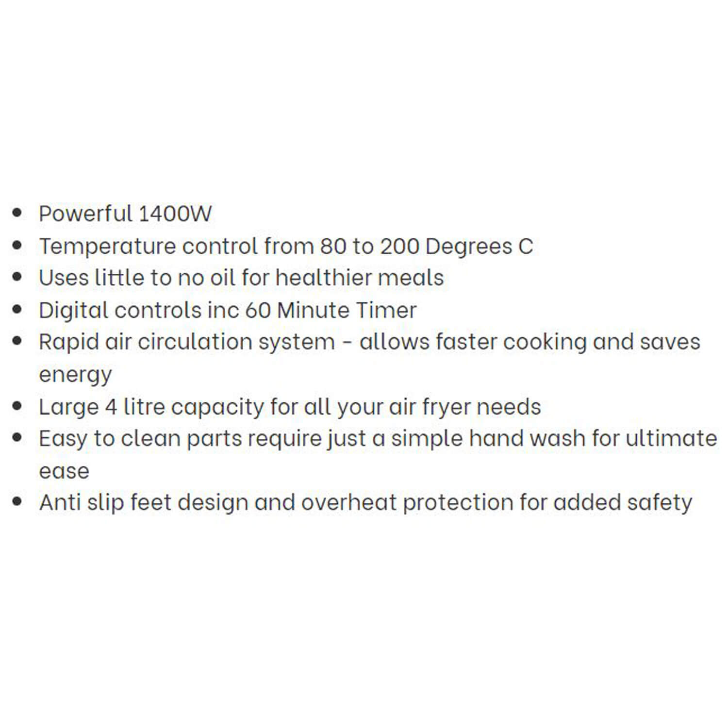 Tower Digital Air Fryer T17067 - Black 3 Shaws Department Stores