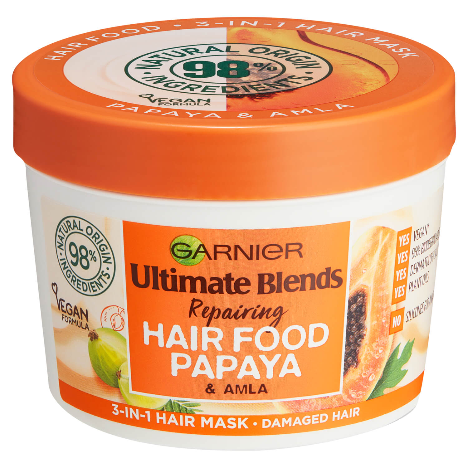 Garnier Ultimate Blends Hair Food Papaya 3-in-1 Treatment - 390ml 1 Shaws Department Stores