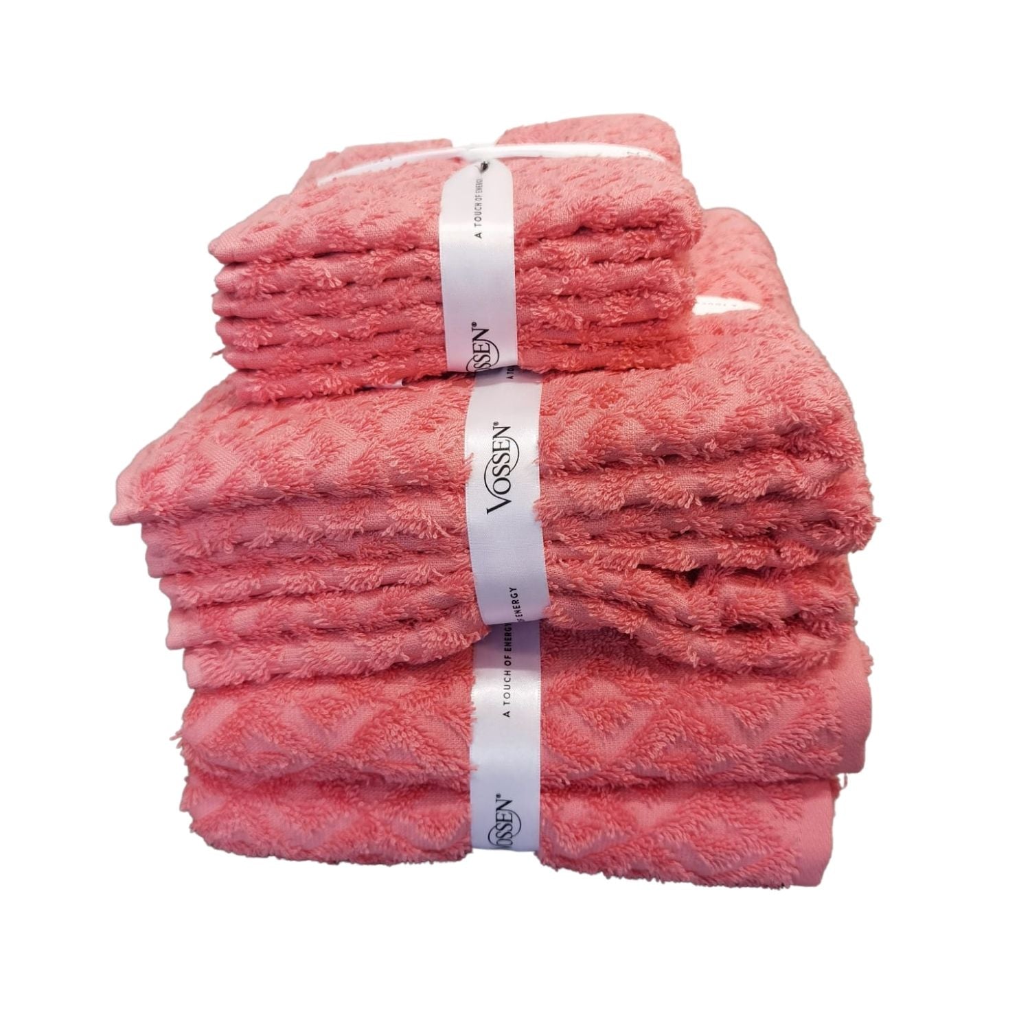 Vossen Graphic Hand Towel - Set Of 3 - Red 3 Shaws Department Stores