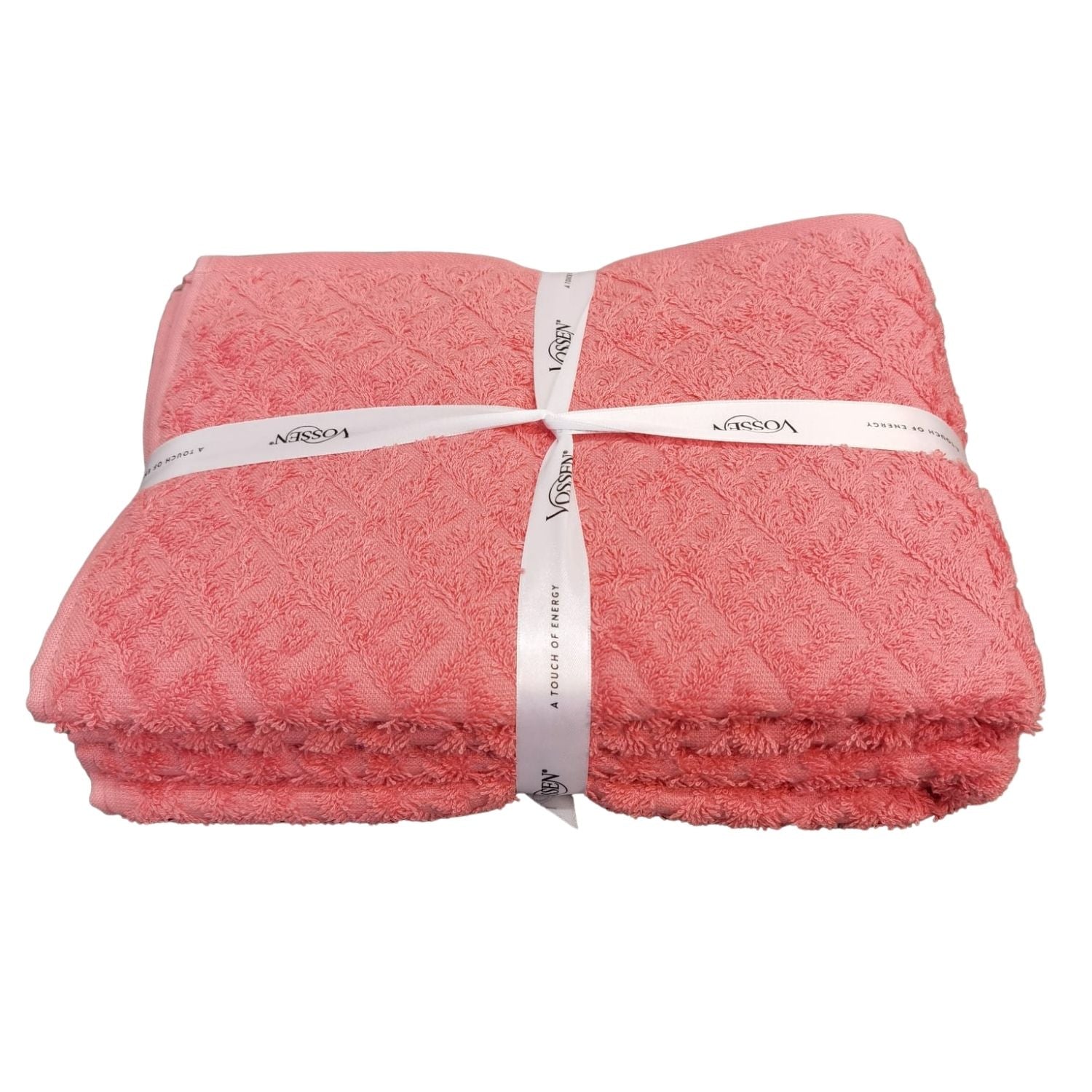 Vossen Graphic Bath Towel -Set Of 2 - Red 3 Shaws Department Stores