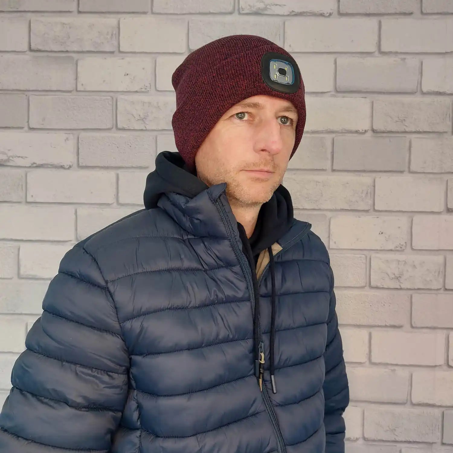 Boardmans LED Torch Hat - Red 2 Shaws Department Stores