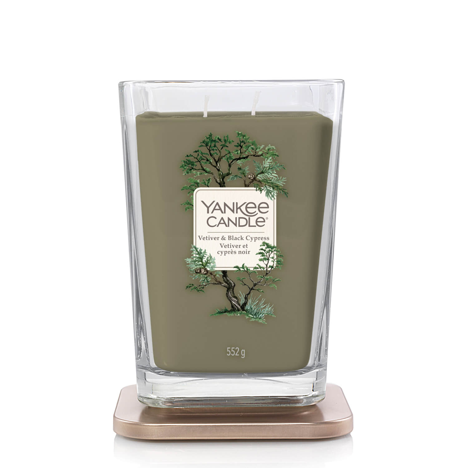 Yankee Candle Elevation Large Jar 2-Wick Candle - Vetiver & Black Cypress 1 Shaws Department Stores