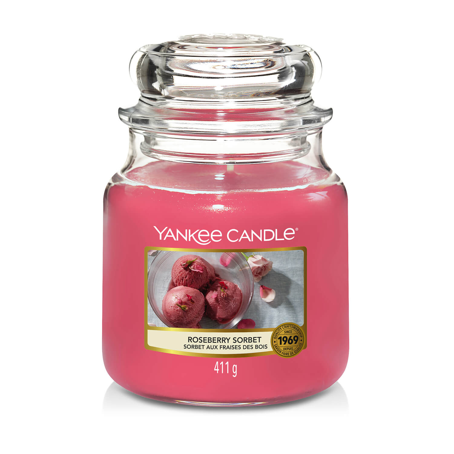 Yankee Candle Medium Jar - Roseberry Sorbet 1 Shaws Department Stores