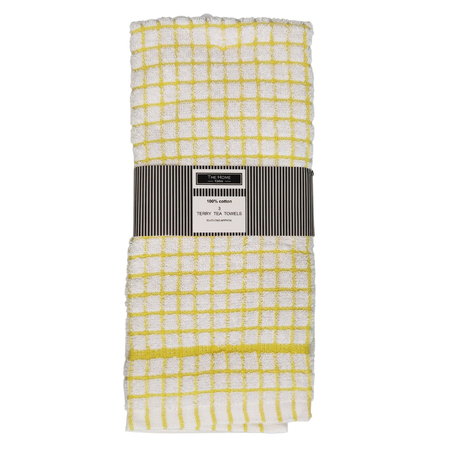 The Home Kitchen Tea Towel 3-Pack - Yellow 1 Shaws Department Stores