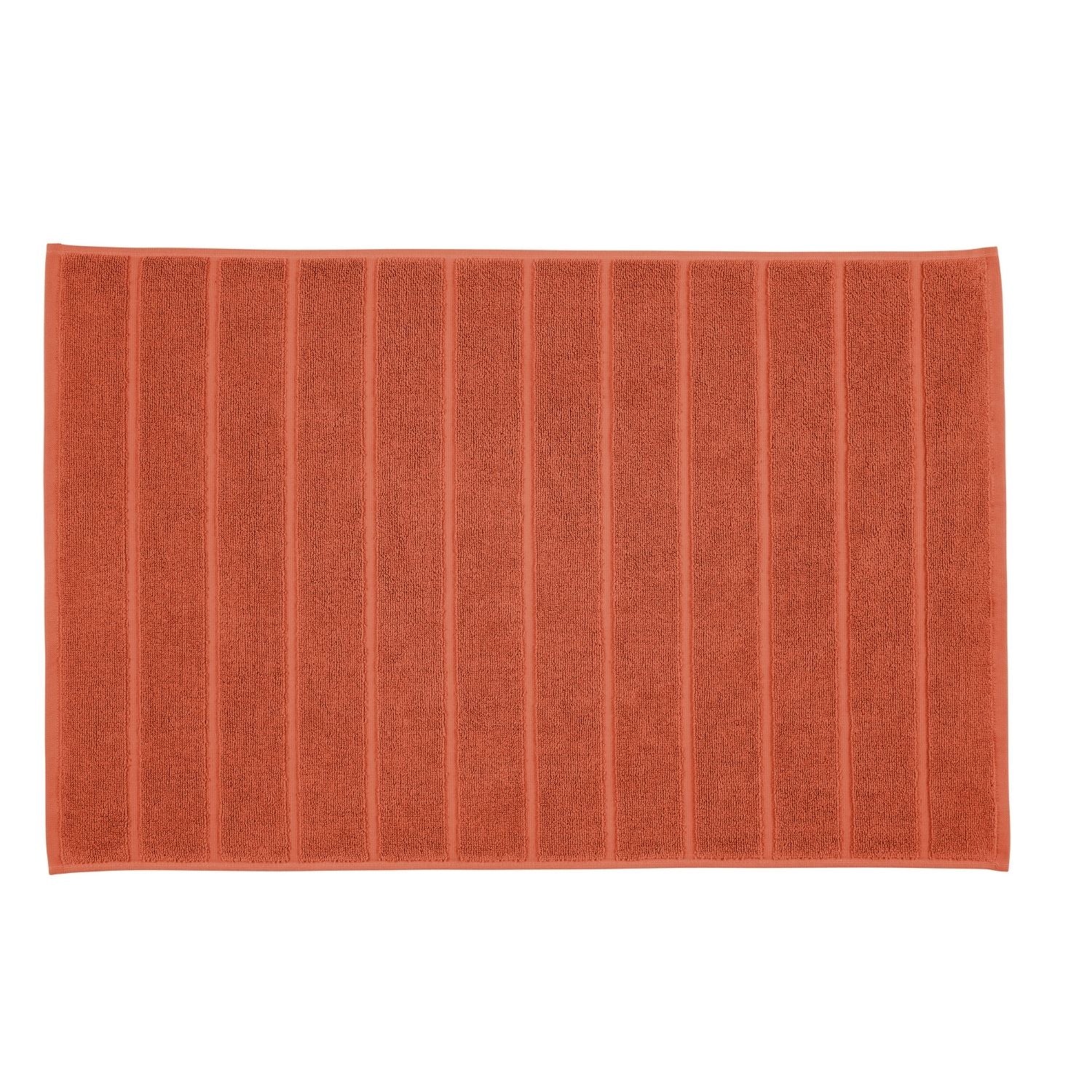 Christy Chroma Bath Mat - Burnt Sienna 1 Shaws Department Stores