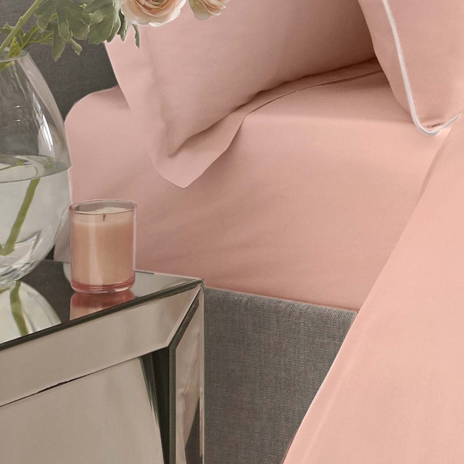 Appletree 200 TC 100% Cotton Extra Deep Fitted Sheet - Blush 2 Shaws Department Stores
