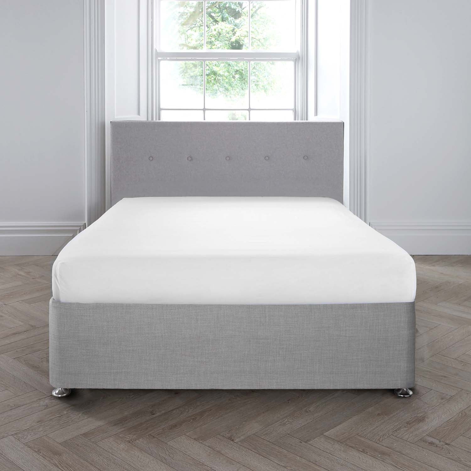 Appletree 200 TC 100% Cotton Extra Deep Fitted Sheet - White 1 Shaws Department Stores