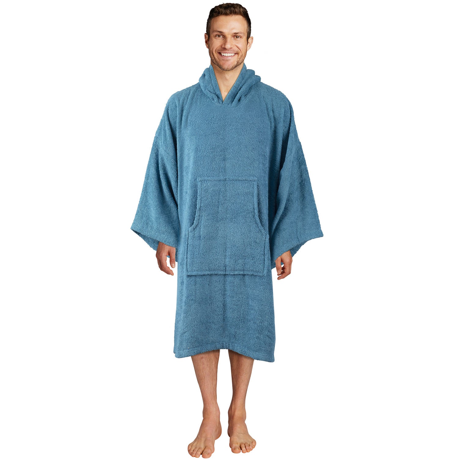 The Home Collection Adult Long Sleeve Poncho - Large - Jade 1 Shaws Department Stores