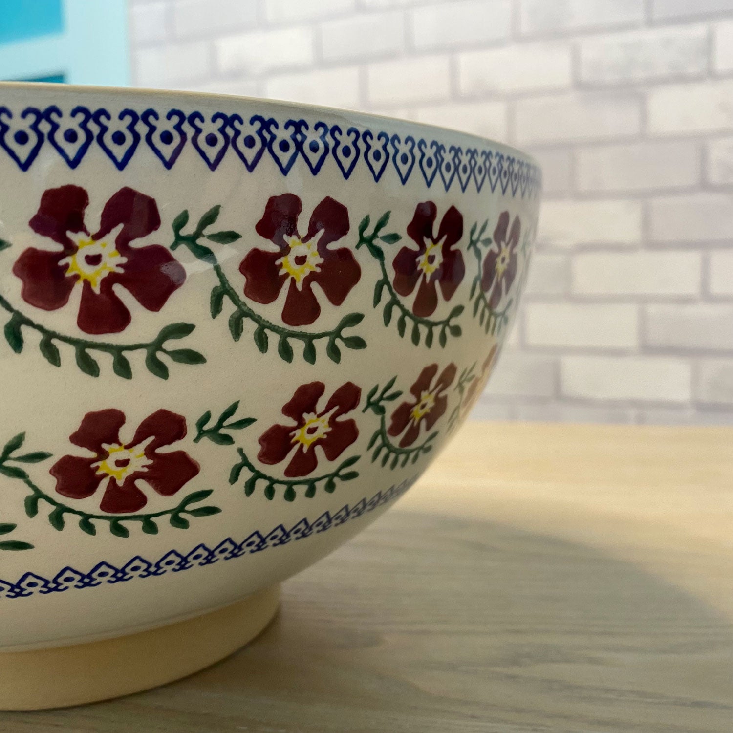Old Rose Salad Bowl